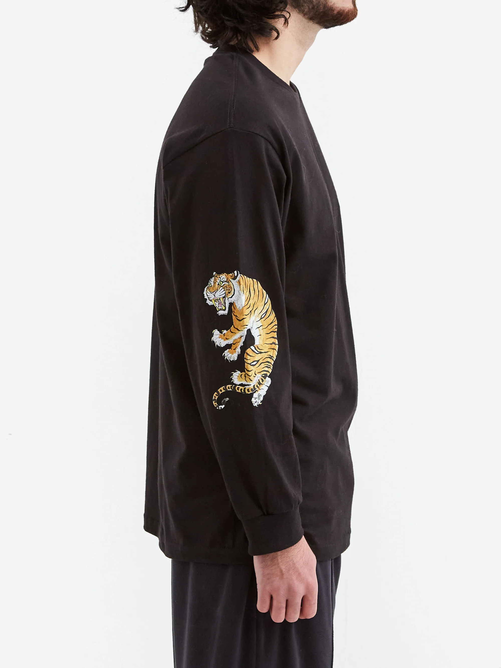Wacko Maria Tim Lehi / Crew Neck Long Sleeve T-Shirt ( Type-2 ) - Black - Image 5