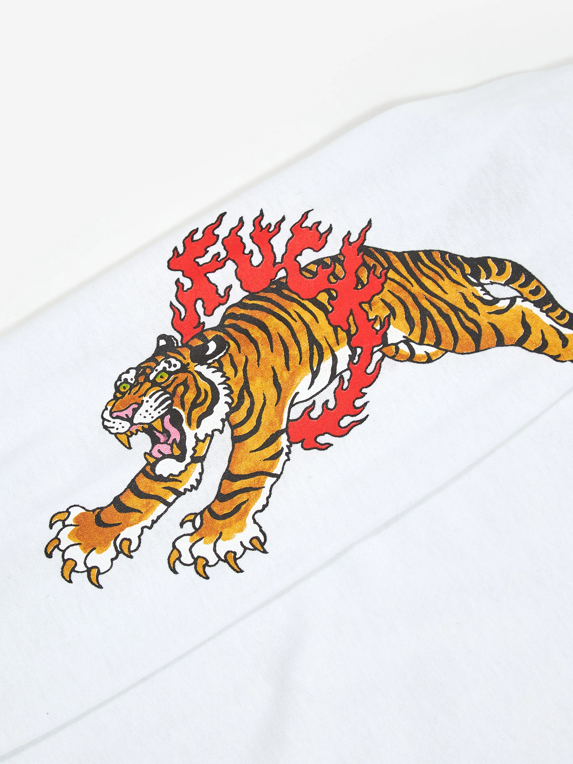 Wacko Maria Tim Lehi / Crew Neck Long Sleeve T-Shirt (Type-3) - White - Image 3