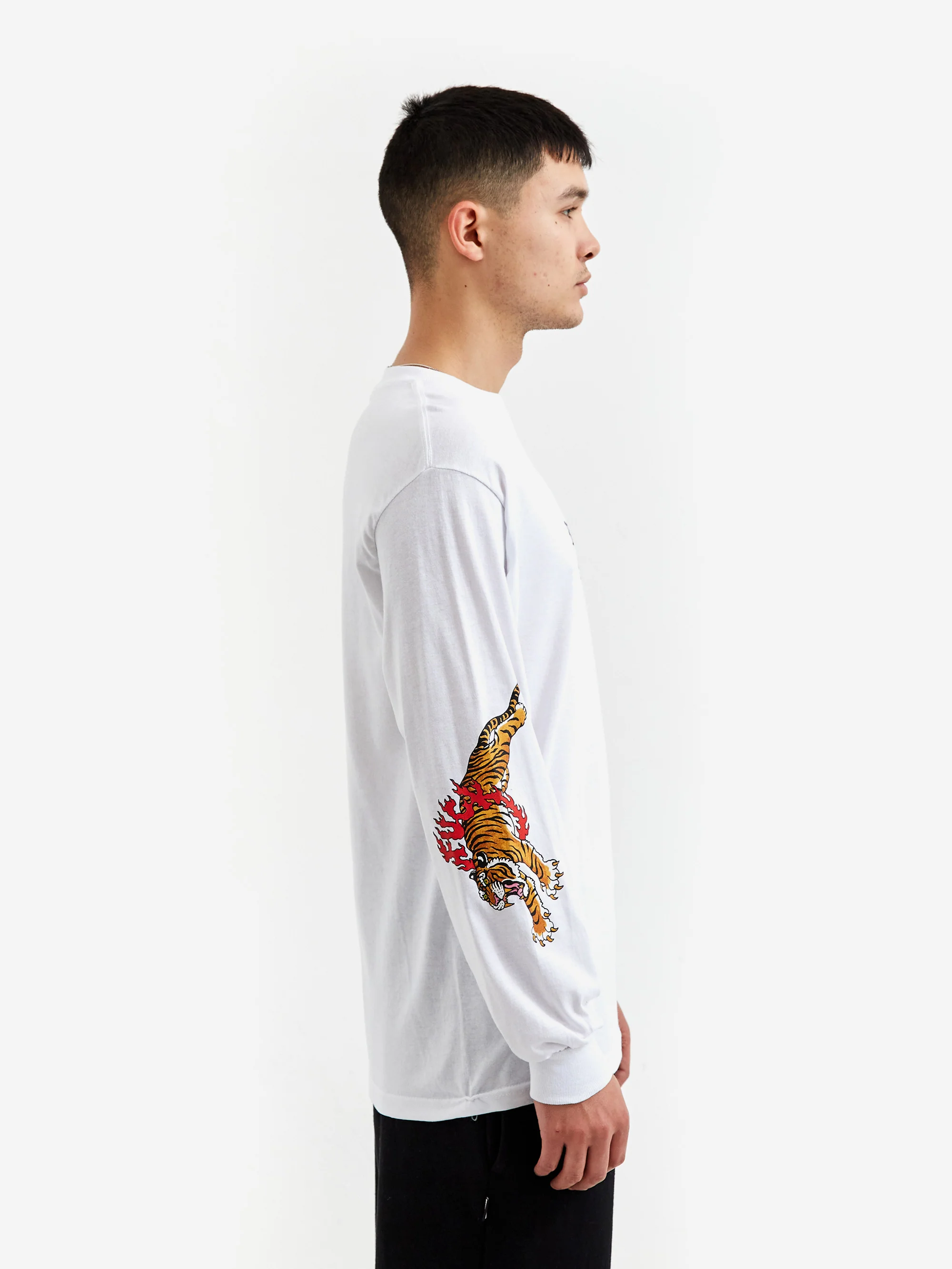 Wacko Maria Tim Lehi / Crew Neck Long Sleeve T-Shirt (Type-3) - White - Image 7