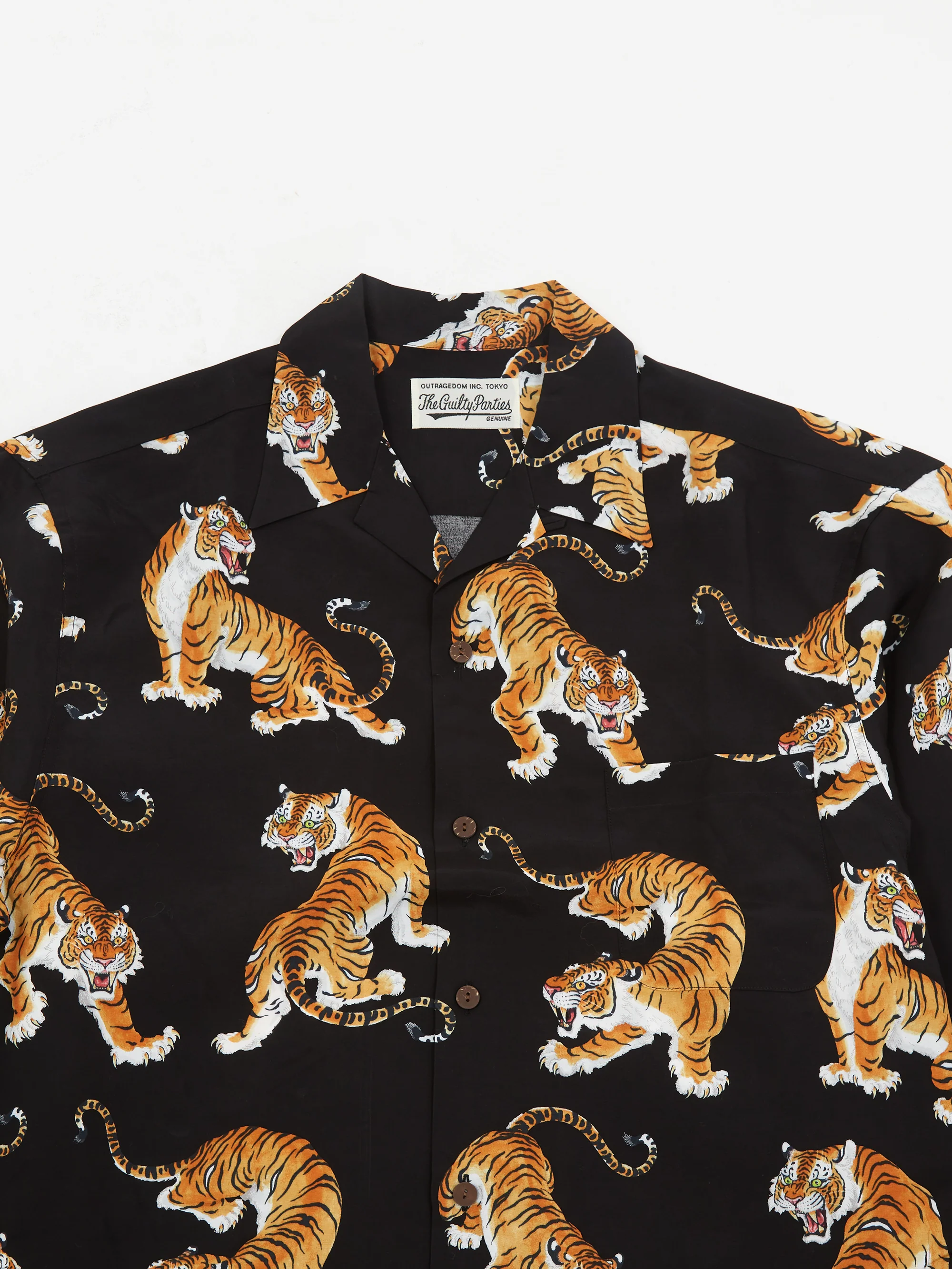 Wacko Maria Tim Lehi / Hawaiian Shirt L/S ( Type-3 ) - Black - Image 3