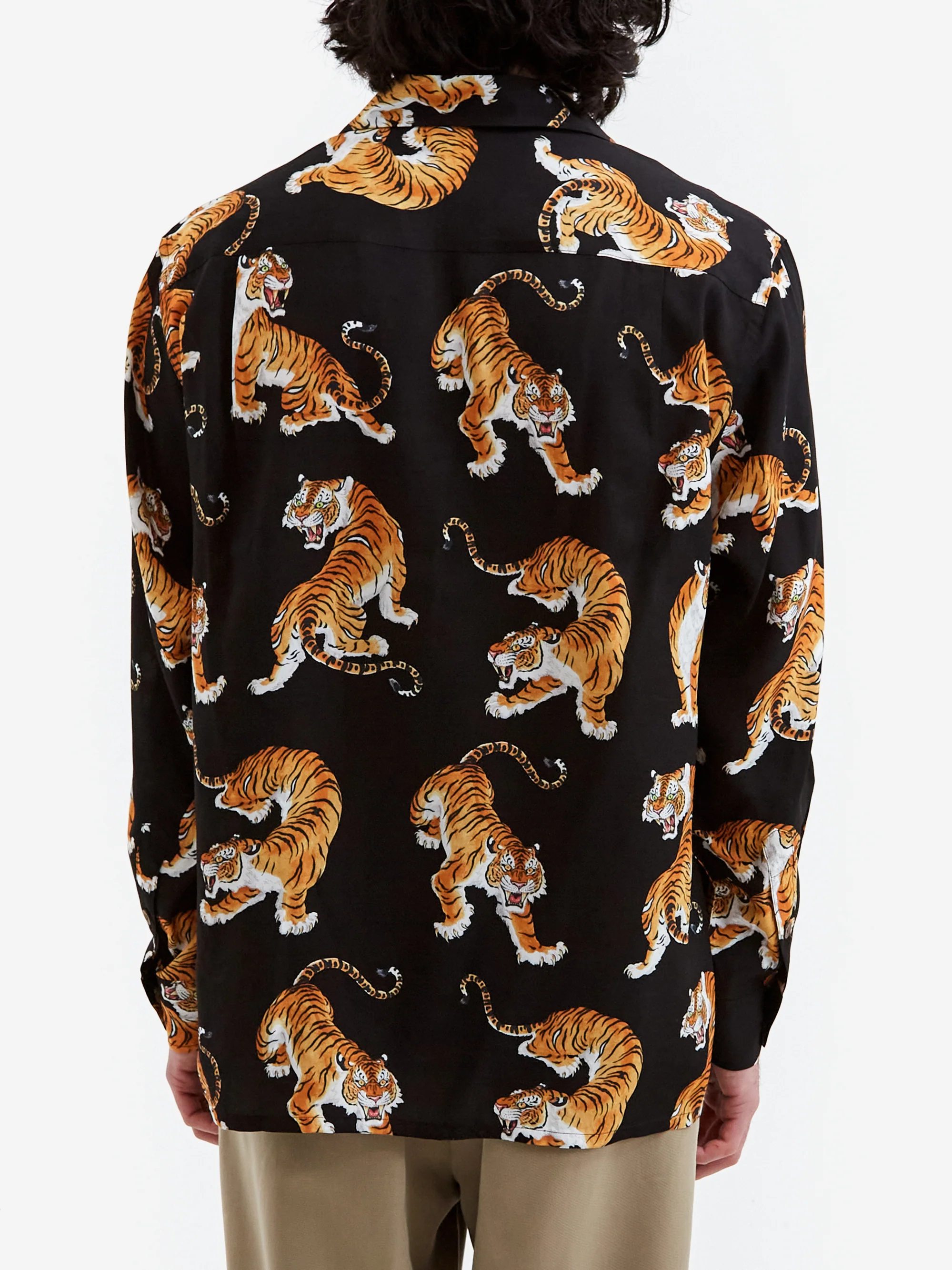 Wacko Maria Tim Lehi / Hawaiian Shirt L/S ( Type-3 ) - Black - Image 6
