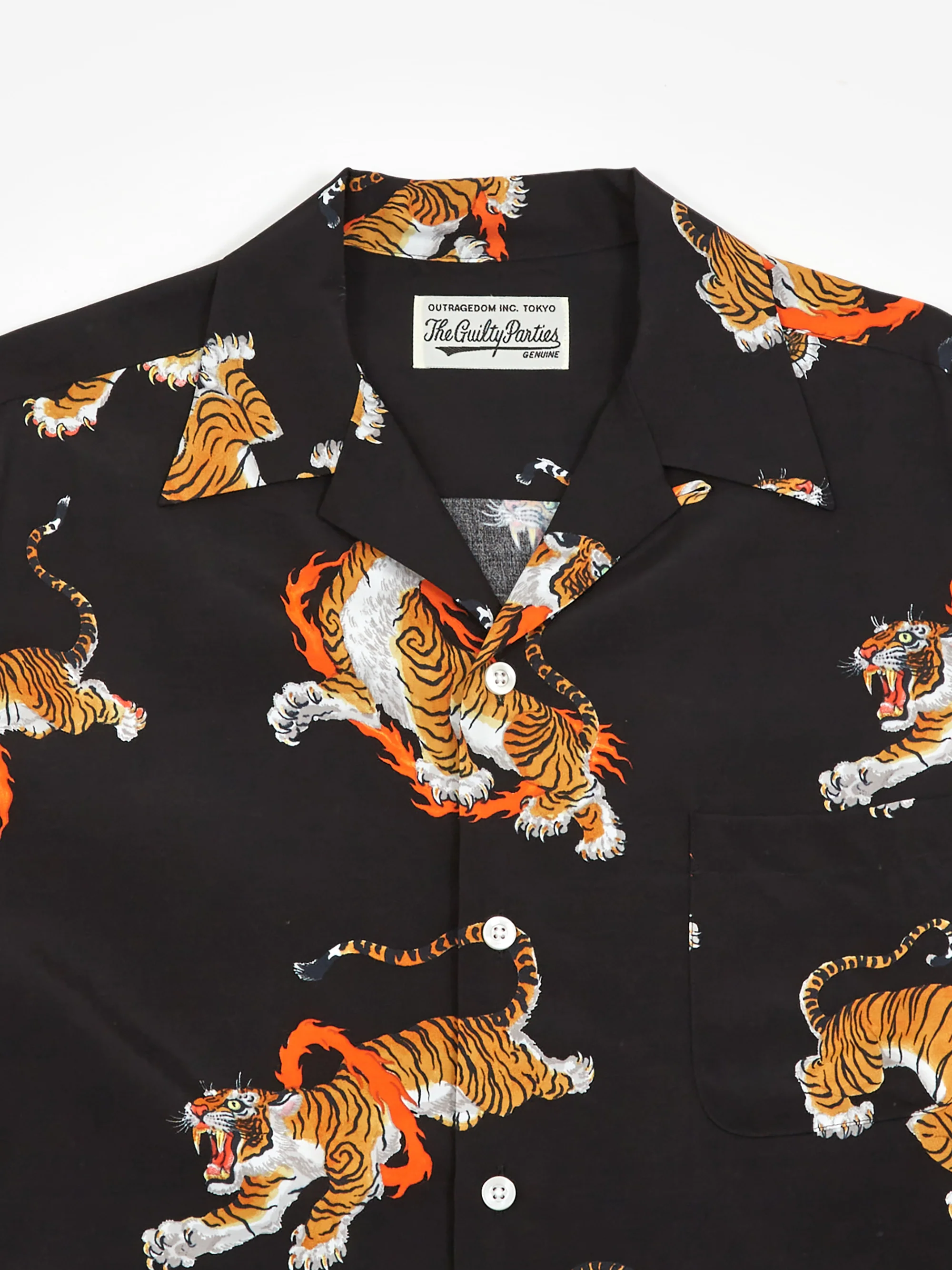 Wacko Maria Tim Lehi / Hawaiian Shirt L/S (Type-5) - Black - Image 3