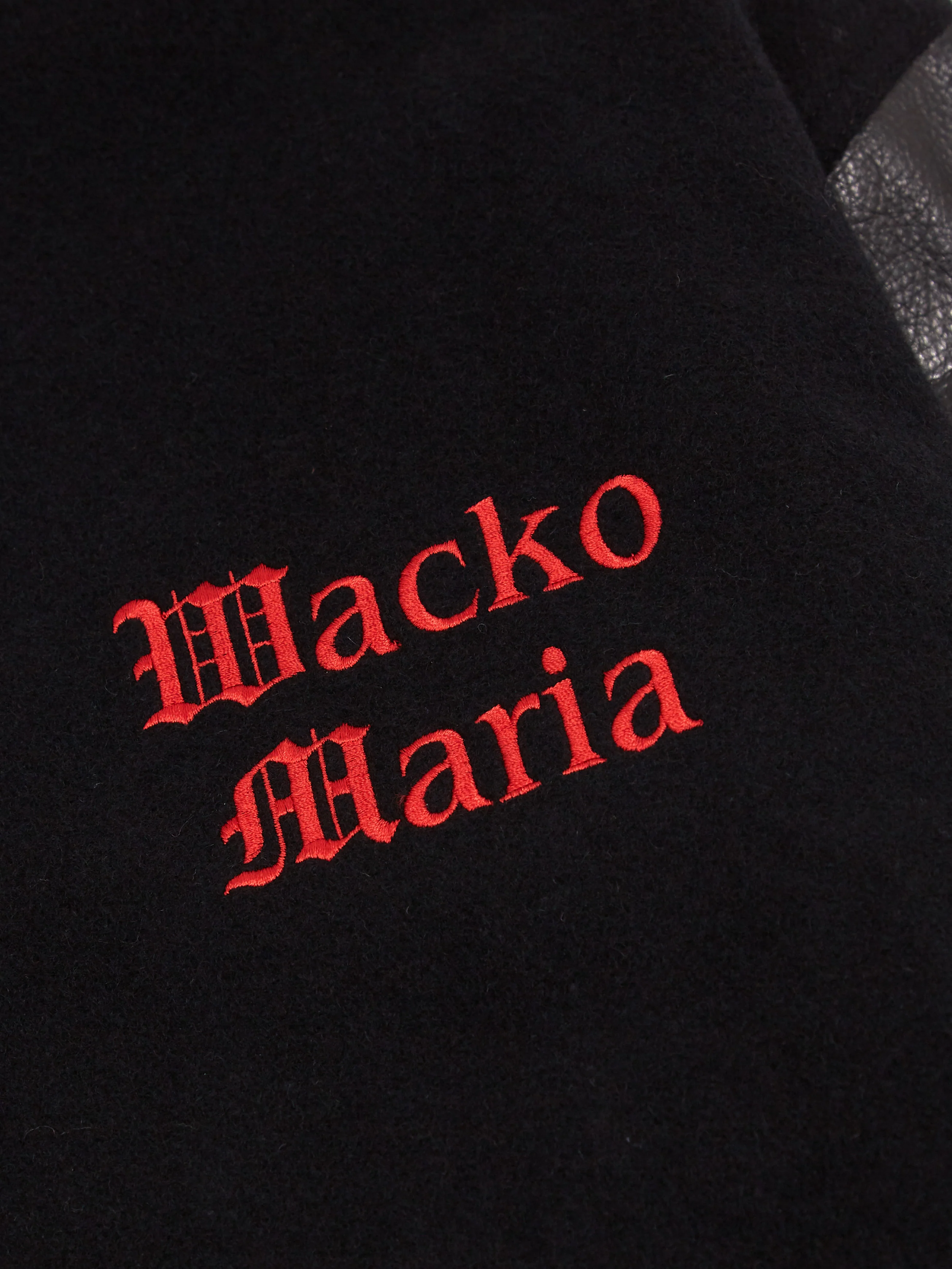 Wacko Maria Varsity Jacket -A- Type-3 - Black - Image 4