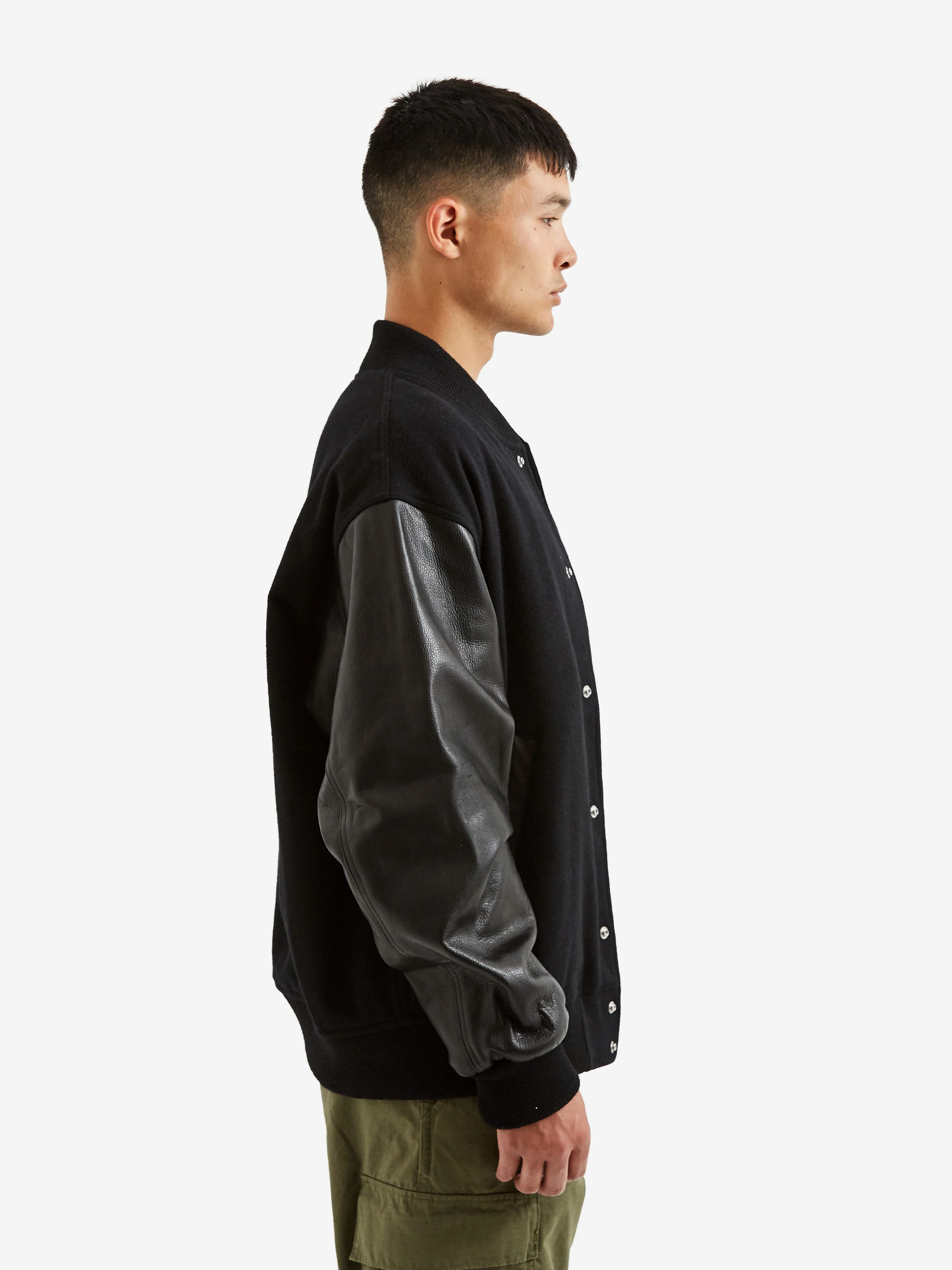 Wacko Maria Varsity Jacket -A- Type-3 - Black - Image 9