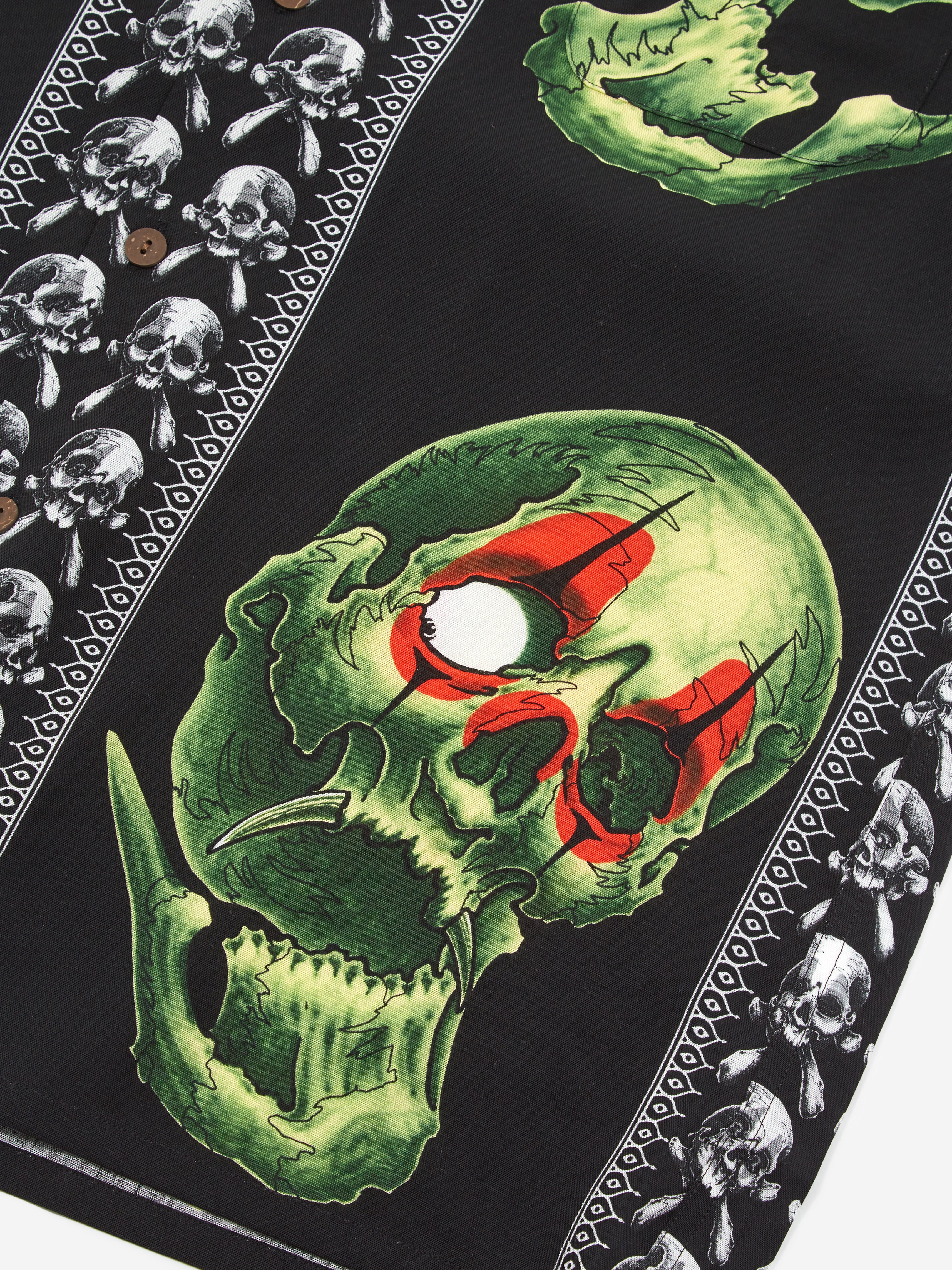 Wacko Maria x 56 Tattoo Studio / Shortsleeve Hawaiian Shirt Type-1 - Black - Image 4