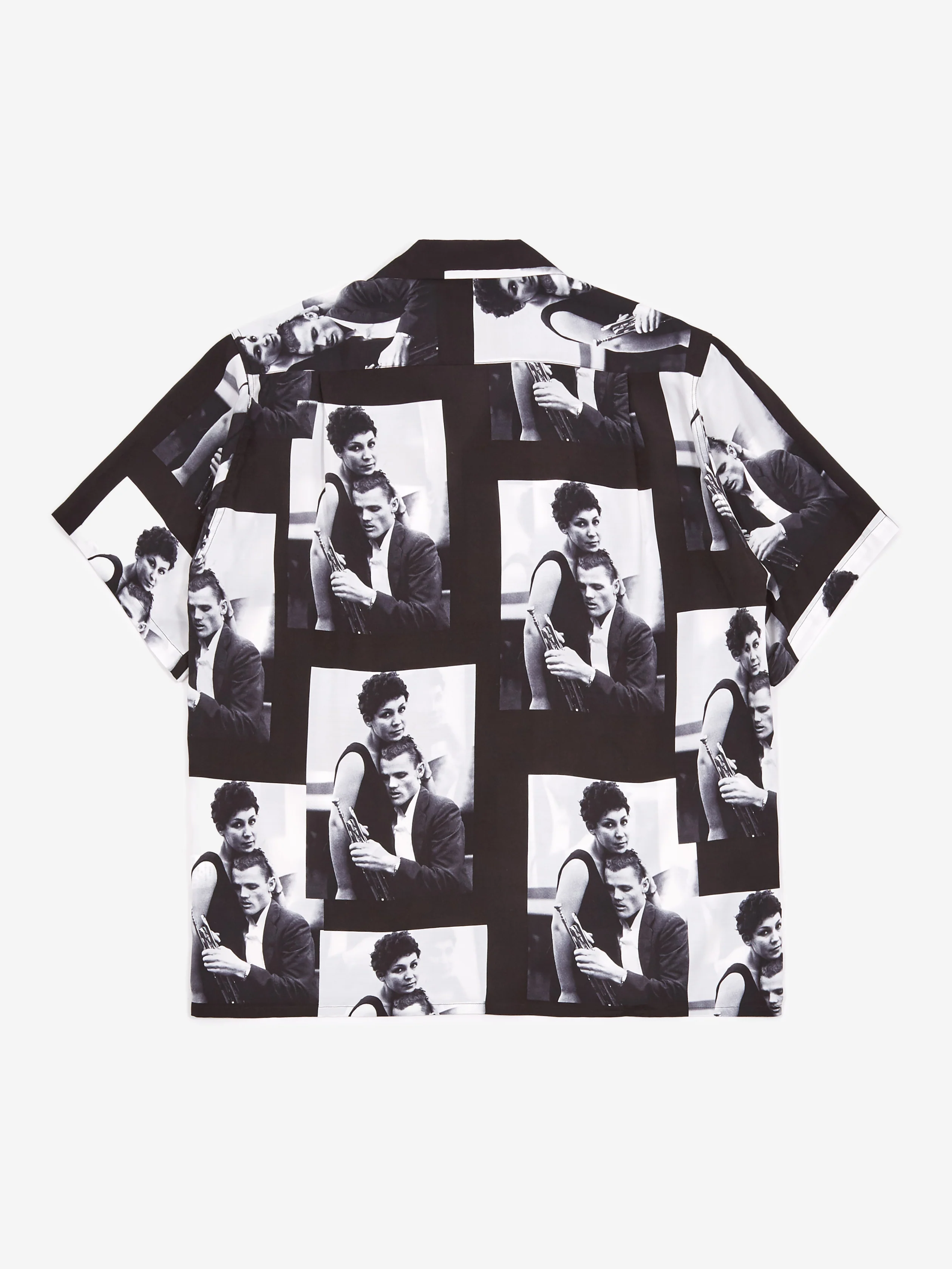 Wacko Maria x Chet Baker / Shortsleeve Hawaiian Shirt Type-3 - Black - Image 4