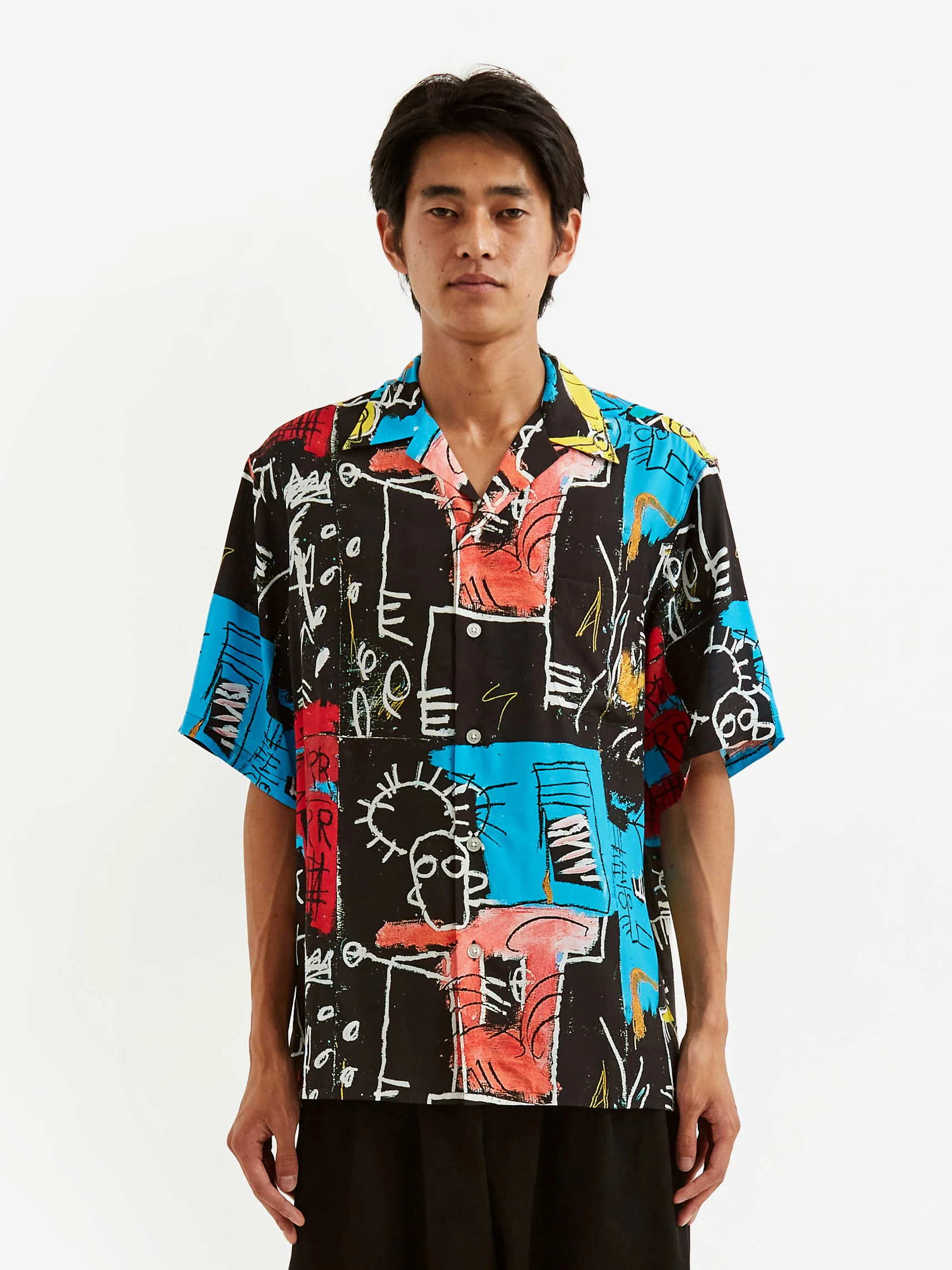 Wacko Maria x Jean-Michel Basquiat / Shortsleeve Hawaiian Shirt Type-3 - Multi - Image 6