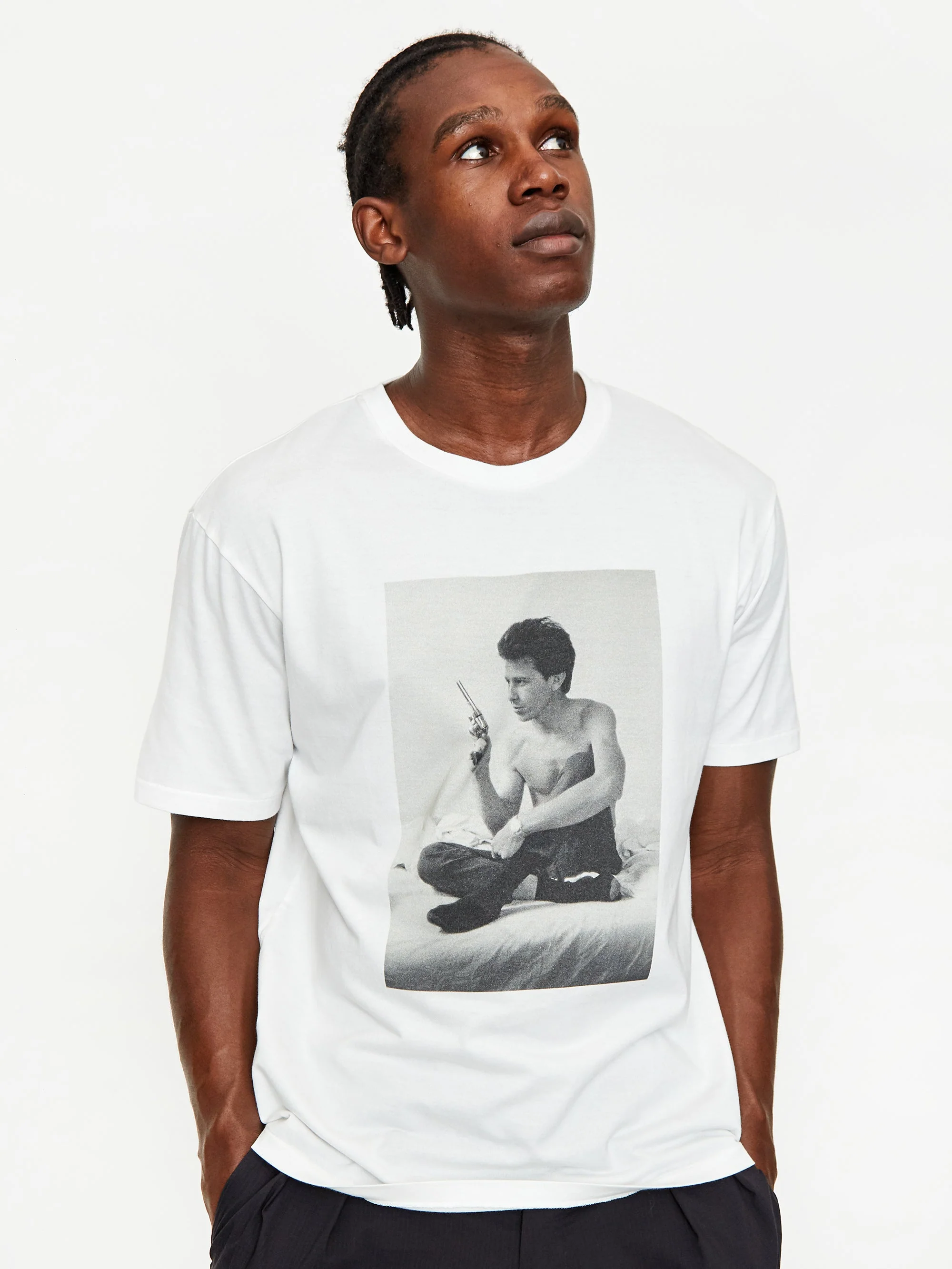 Wacko Maria x Larry Clark Tulsa Crewneck Shortsleeve T-Shirt - White - Image 5