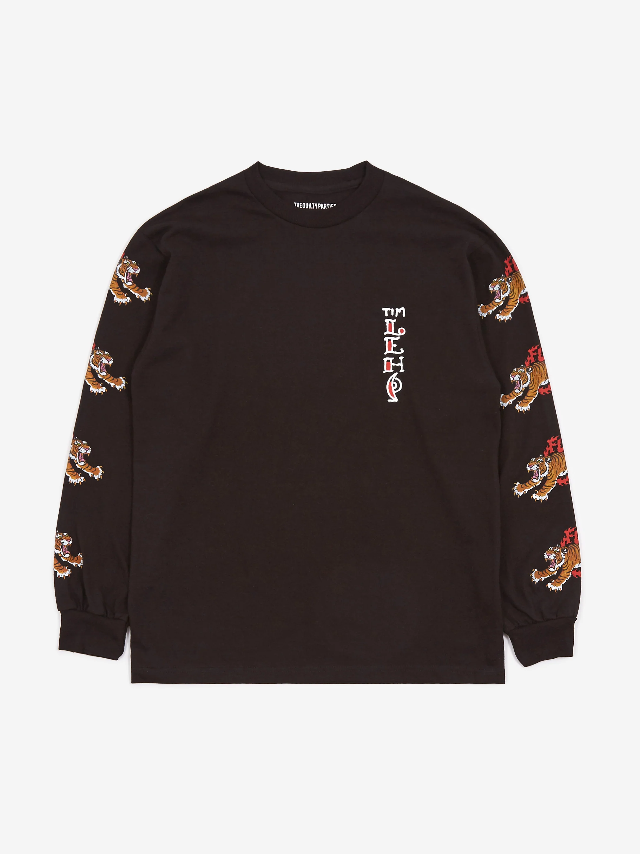Wacko Maria x Tim Lehi / Crew Neck Longsleeve T-Shirt - Black