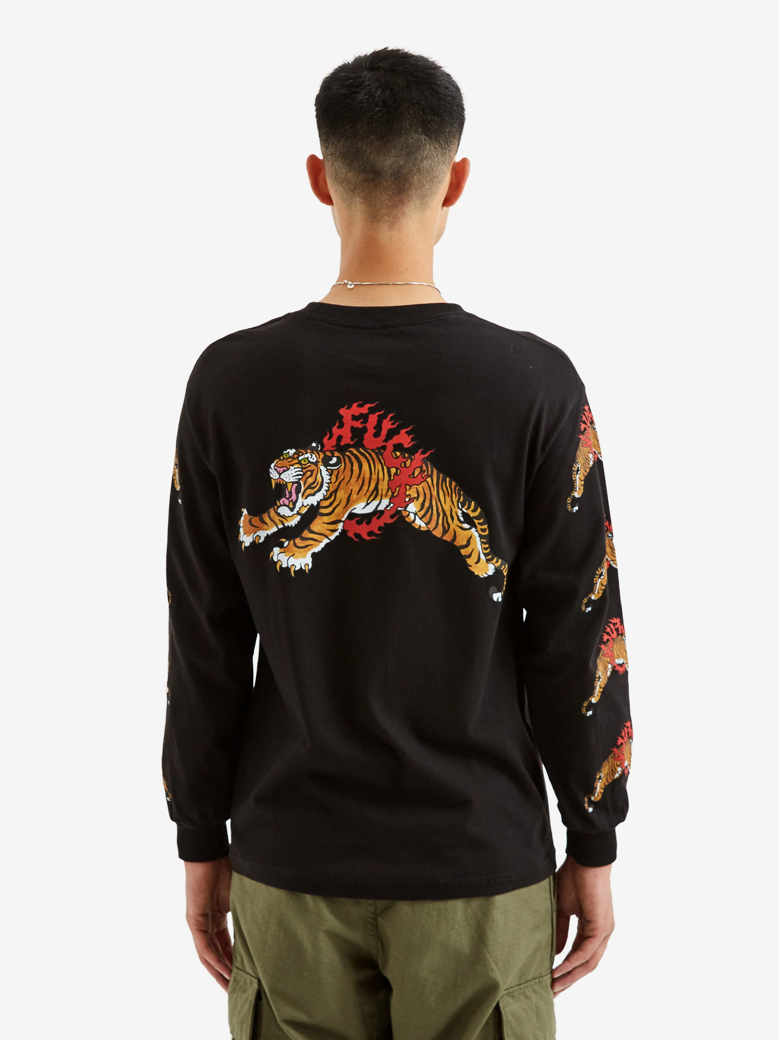 Wacko Maria x Tim Lehi / Crew Neck Longsleeve T-Shirt - Black - Image 8