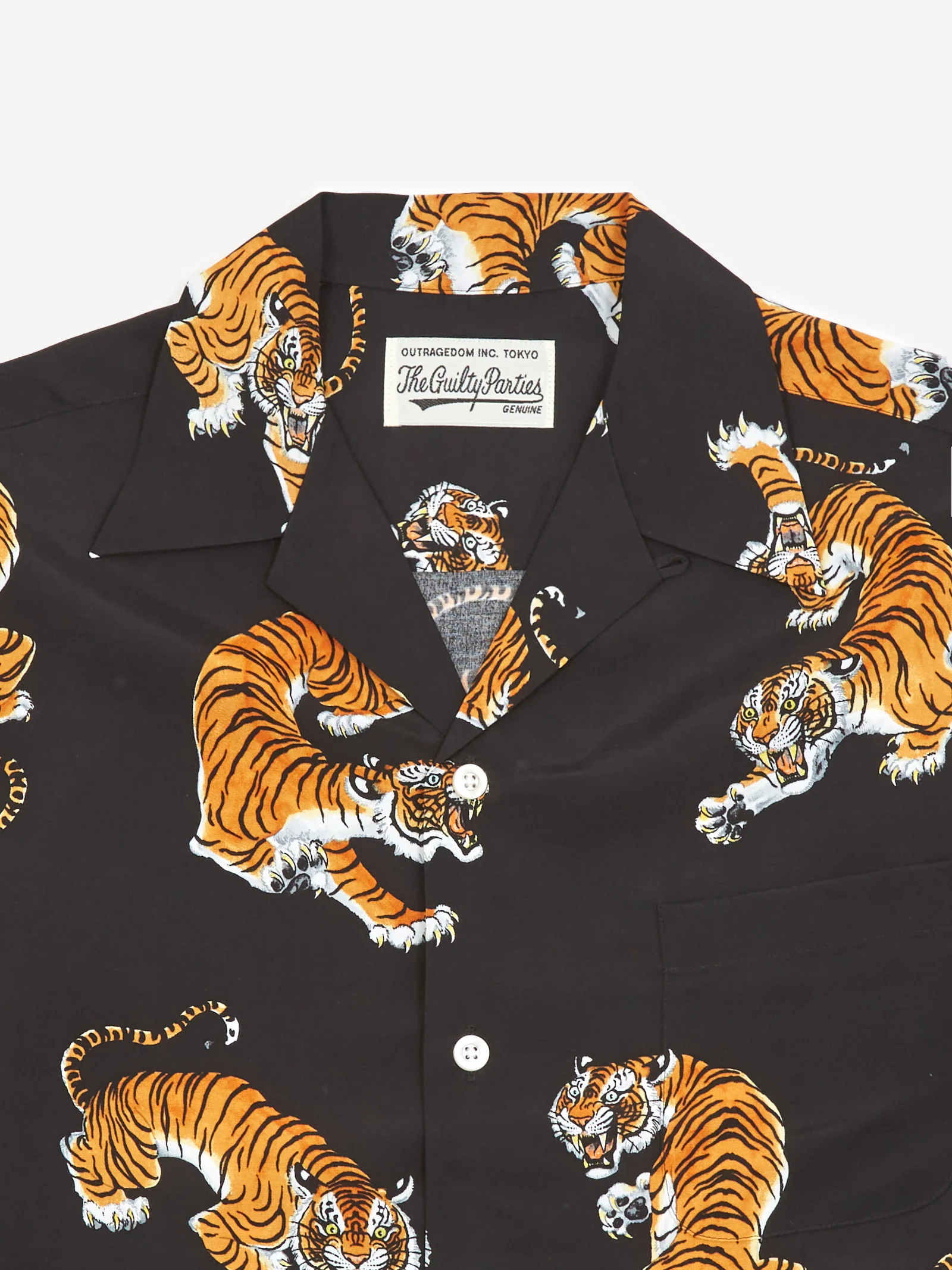 Wacko Maria x Tim Lehi / Shortsleeve Hawaiian Shirt Type-4 - Black - Image 2