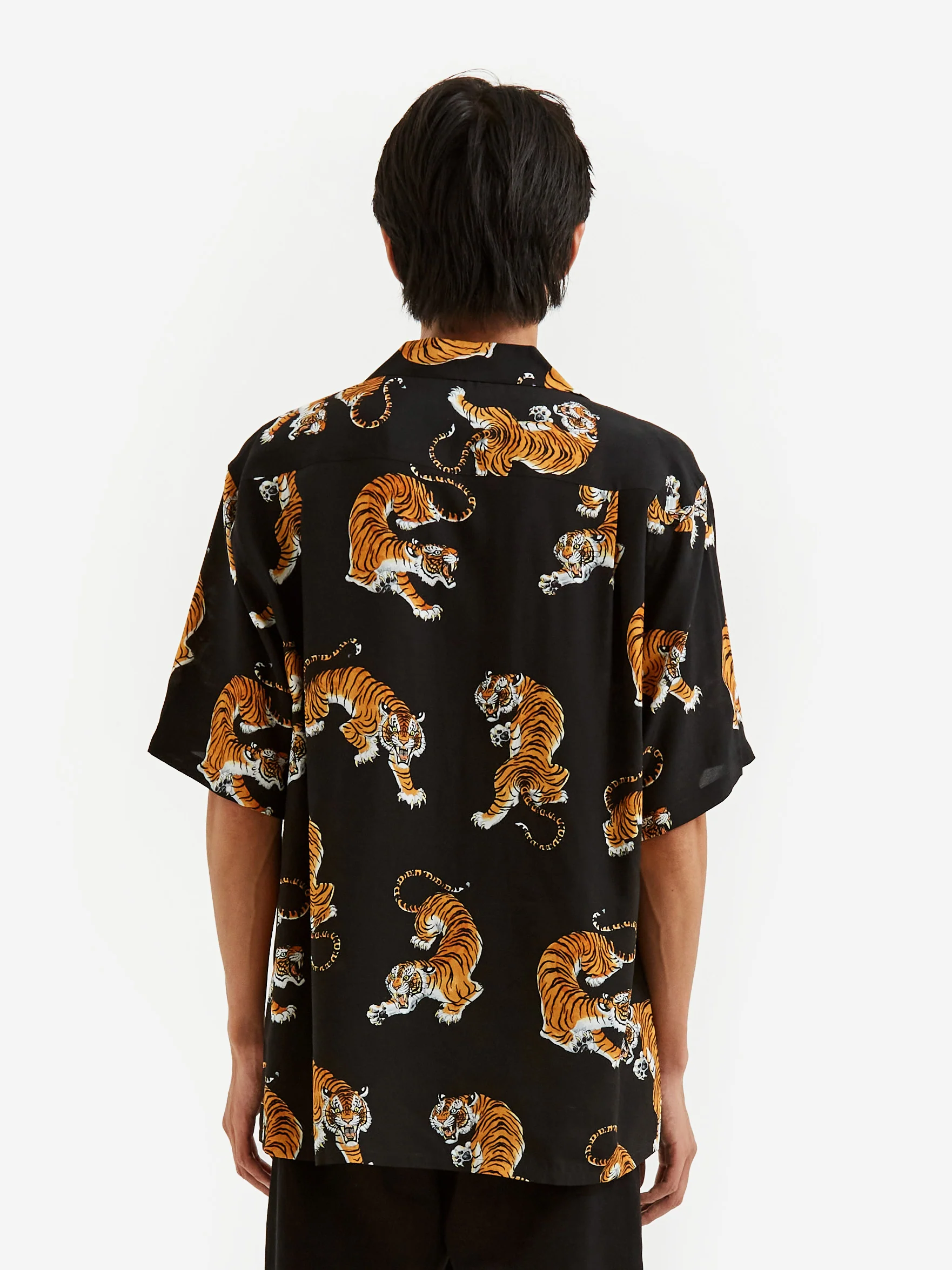 Wacko Maria x Tim Lehi / Shortsleeve Hawaiian Shirt Type-4 - Black - Image 8