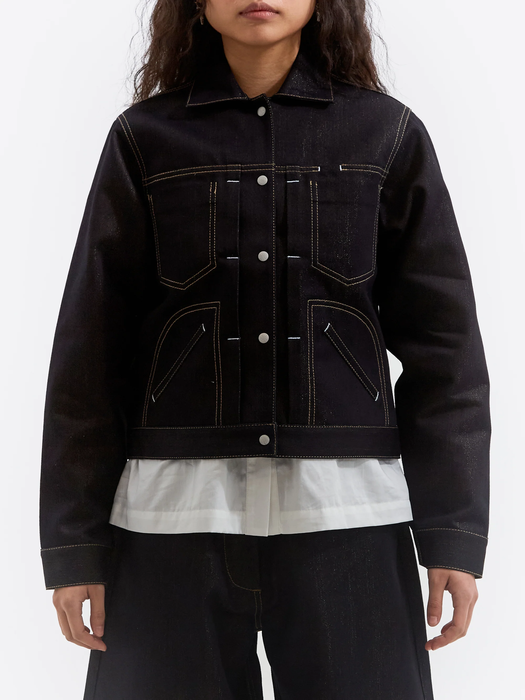 W'menswear Engineers Jacket - Indigo/Gold - Image 2