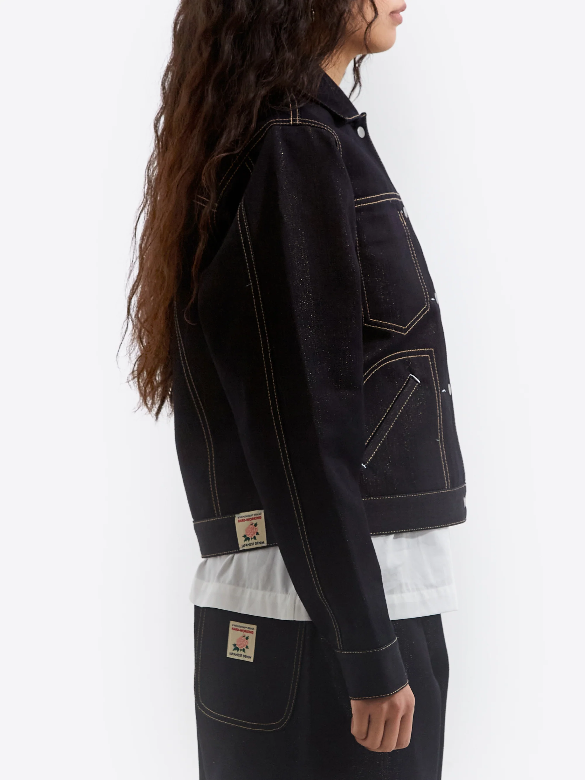 W'menswear Engineers Jacket - Indigo/Gold - Image 3
