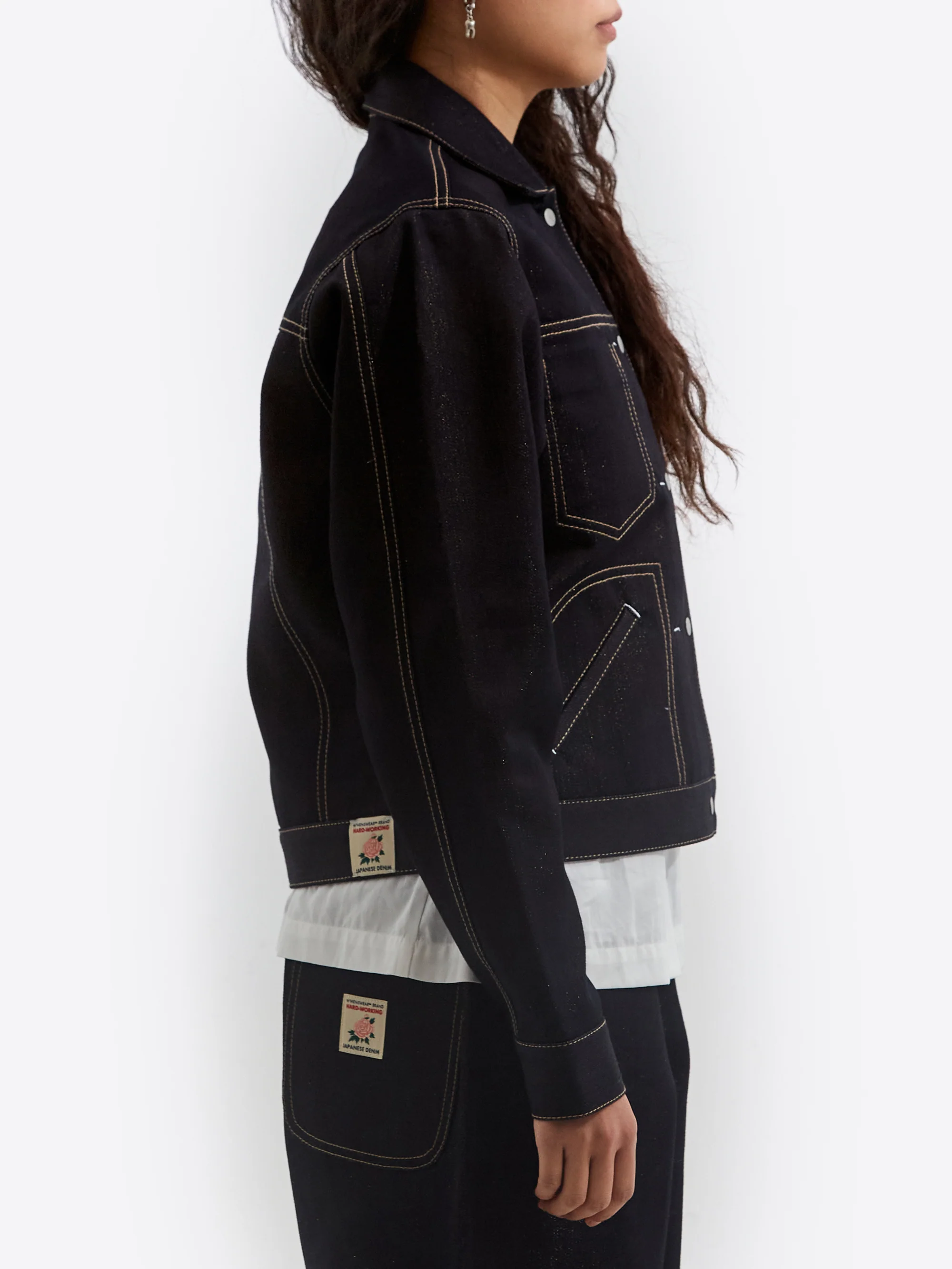 W'menswear Engineers Jacket - Indigo/Gold - Image 4