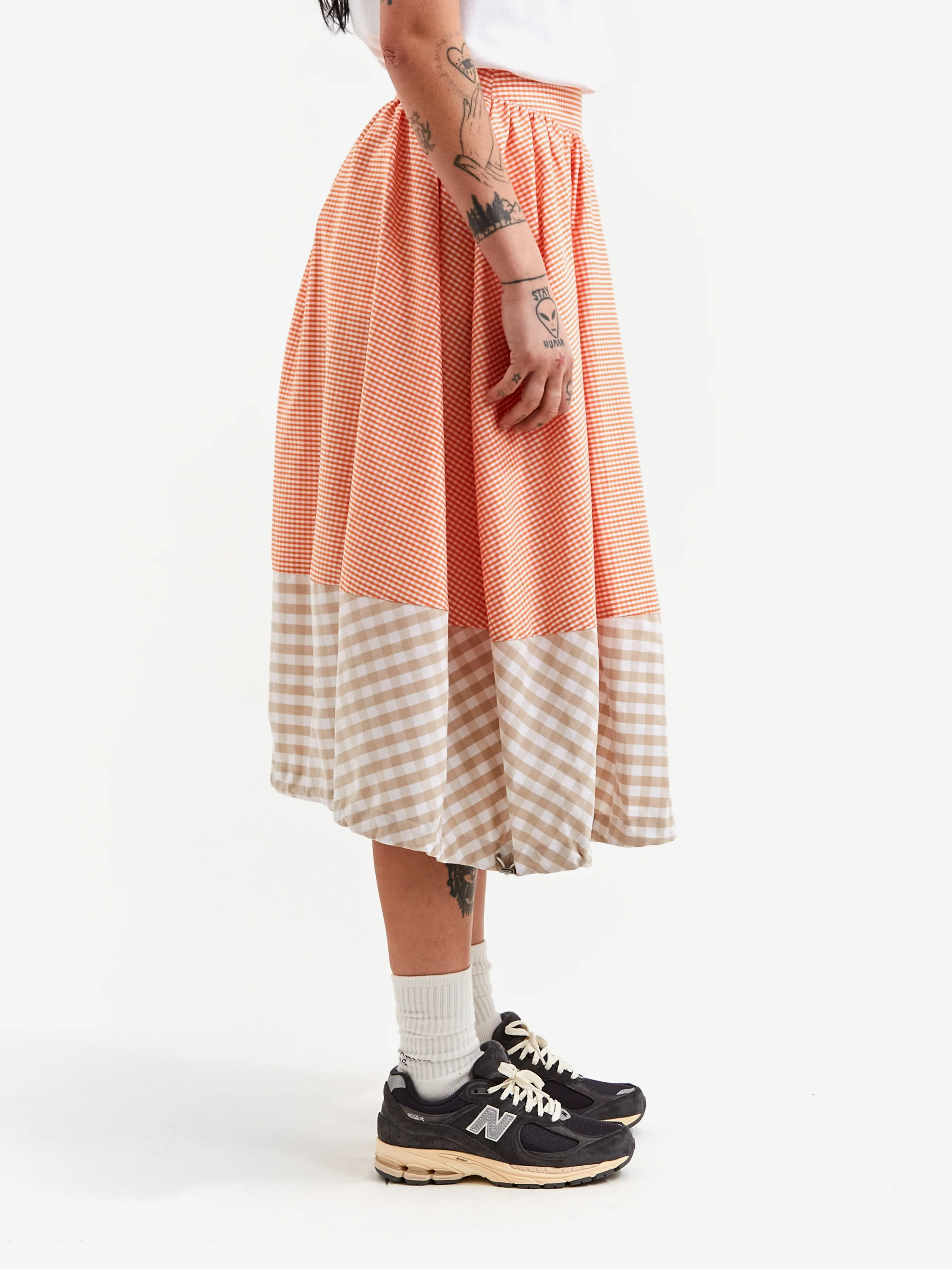 W'Menswear Ripcord Skirt - Orange - Image 2