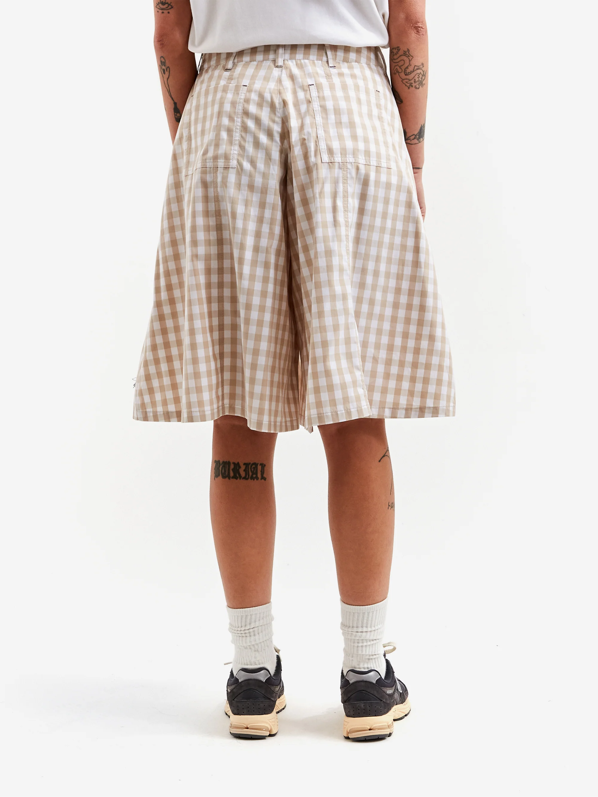 W'Menswear Training Shorts - Beige - Image 3