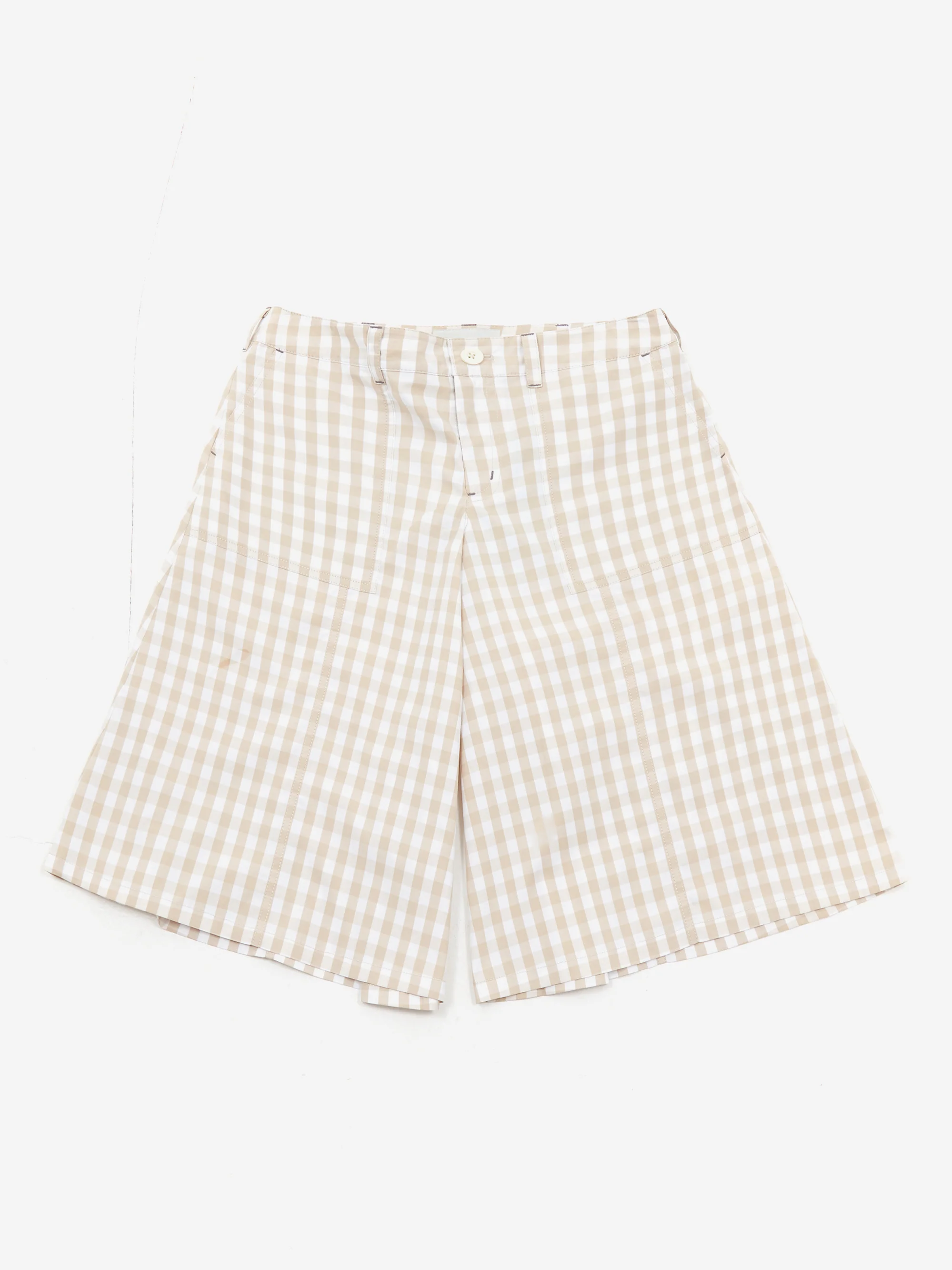 W'Menswear Training Shorts - Beige - Image 4