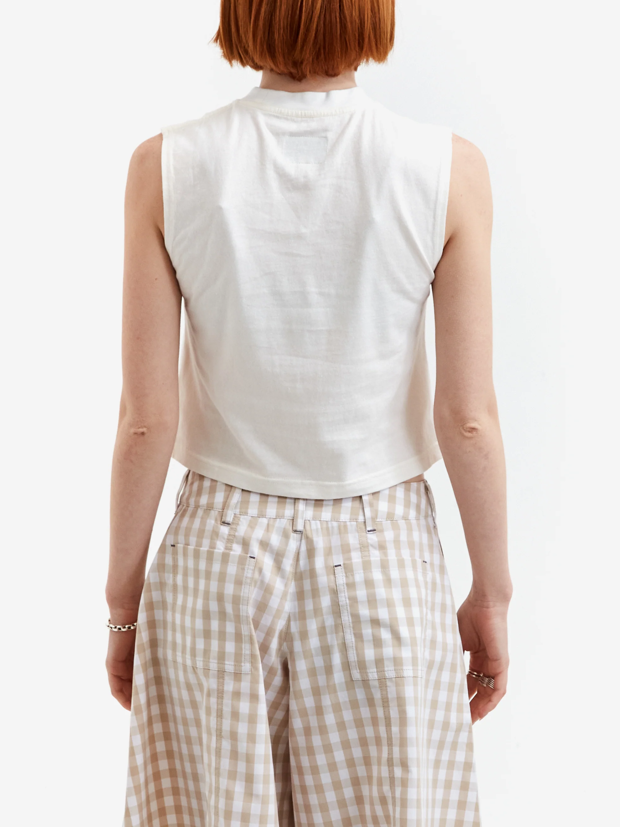W'Menswear Wmens Tank - Off White - Image 3