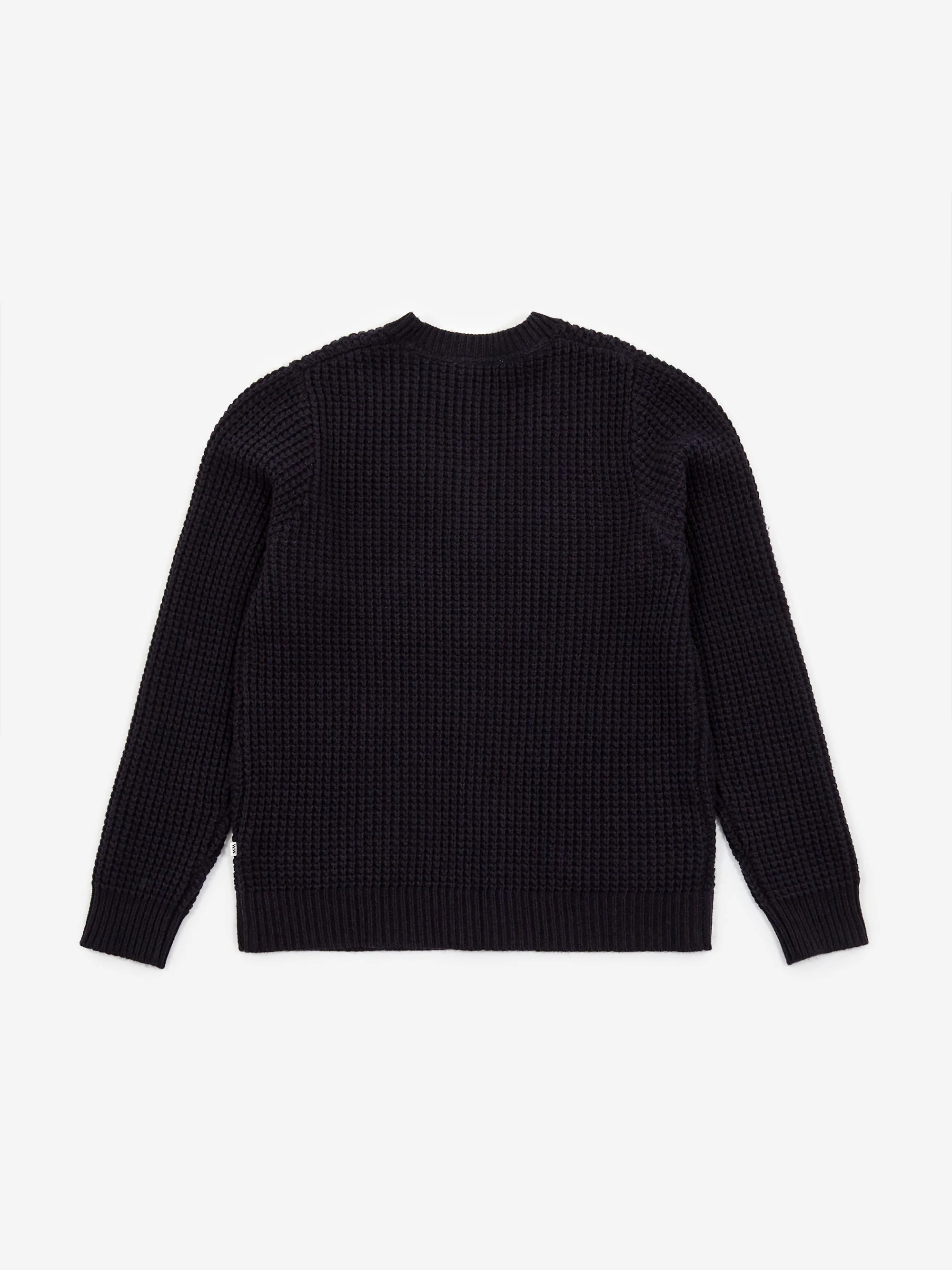 Wood Wood Kalle Waffle Cardigan - Navy - Image 5