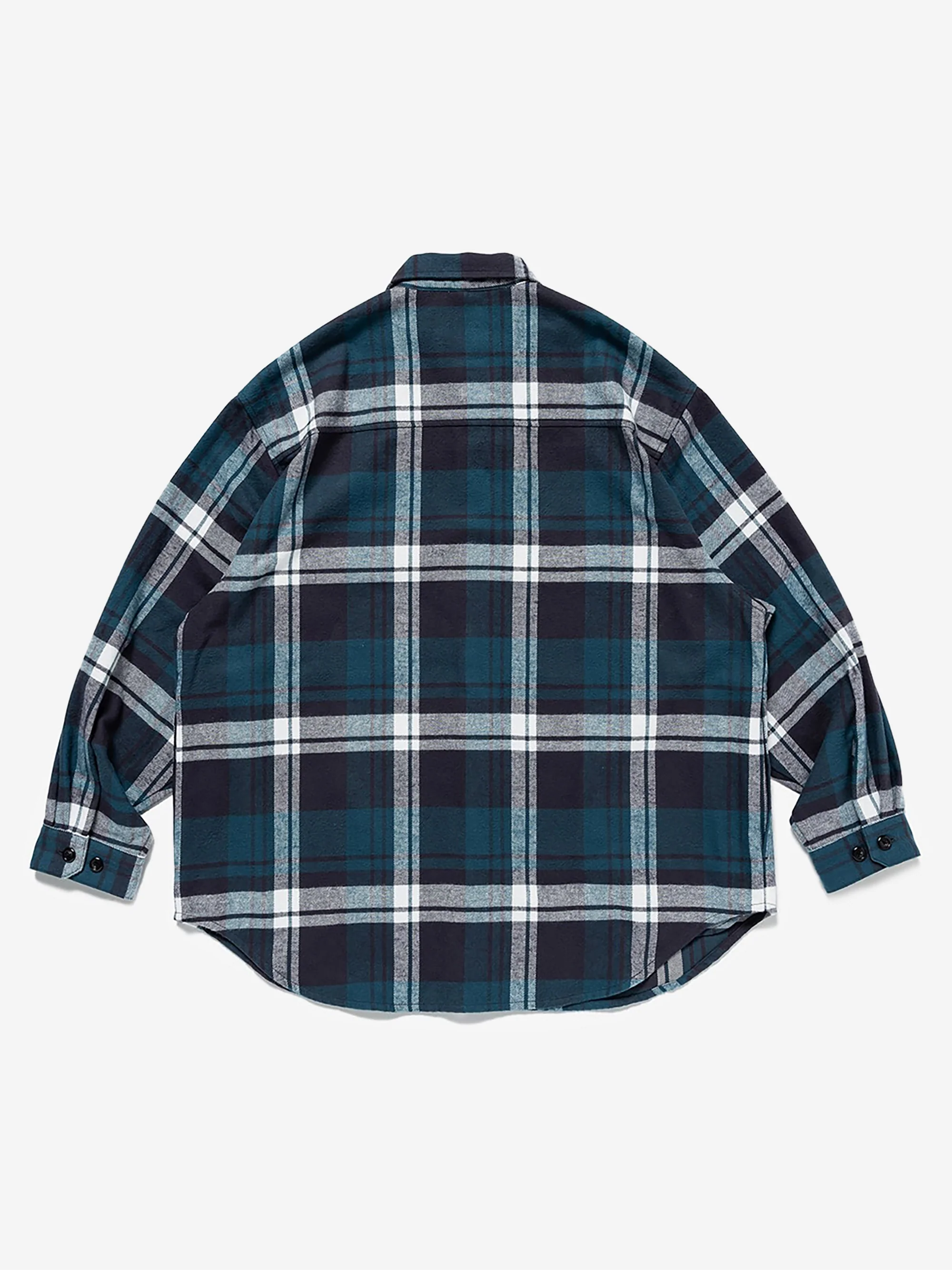 WTAPS 11 Longsleeve Check Shirt - Green - Image 3