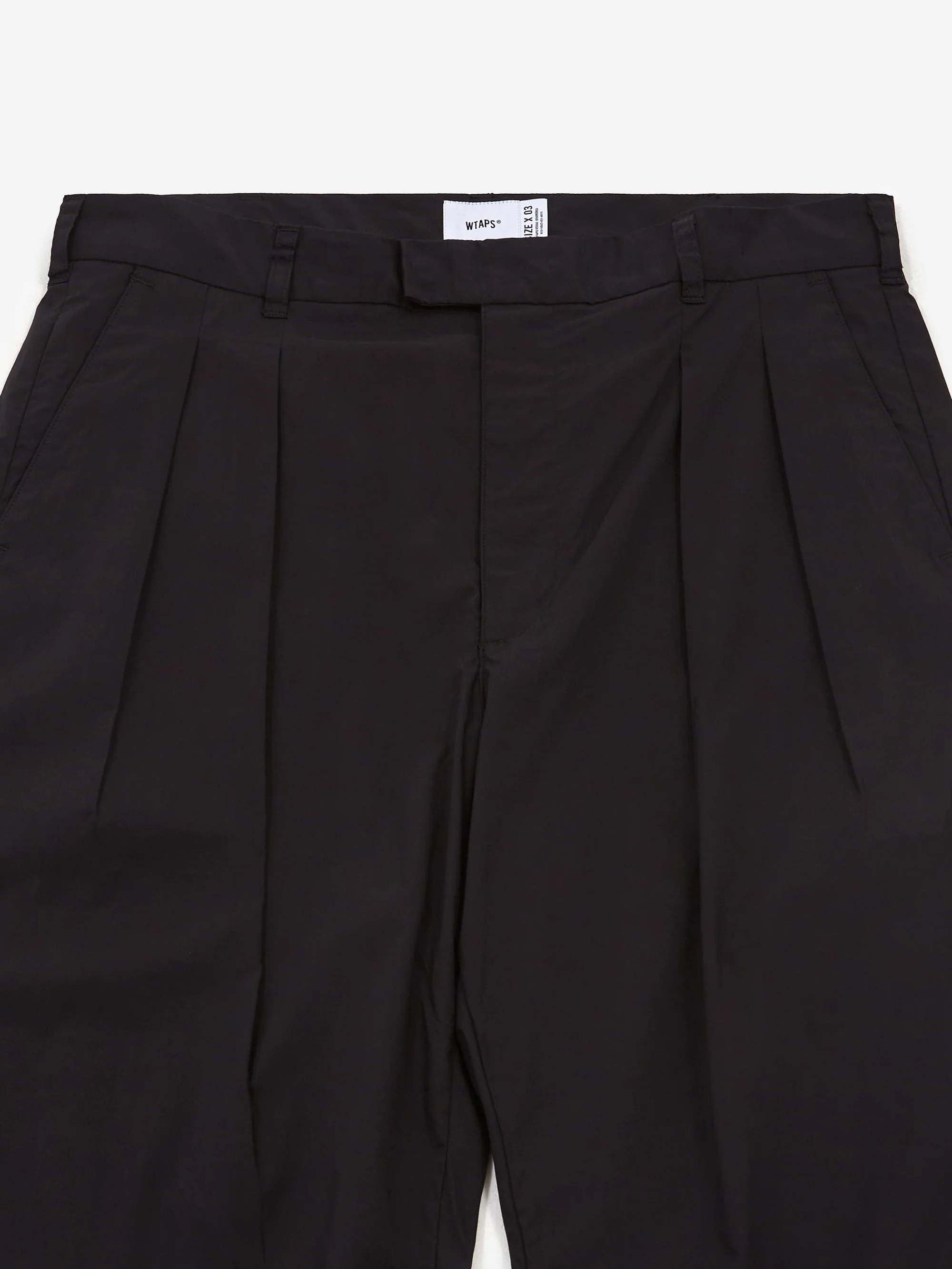 WTAPS 11 Pleated Trousers - Black - Image 3