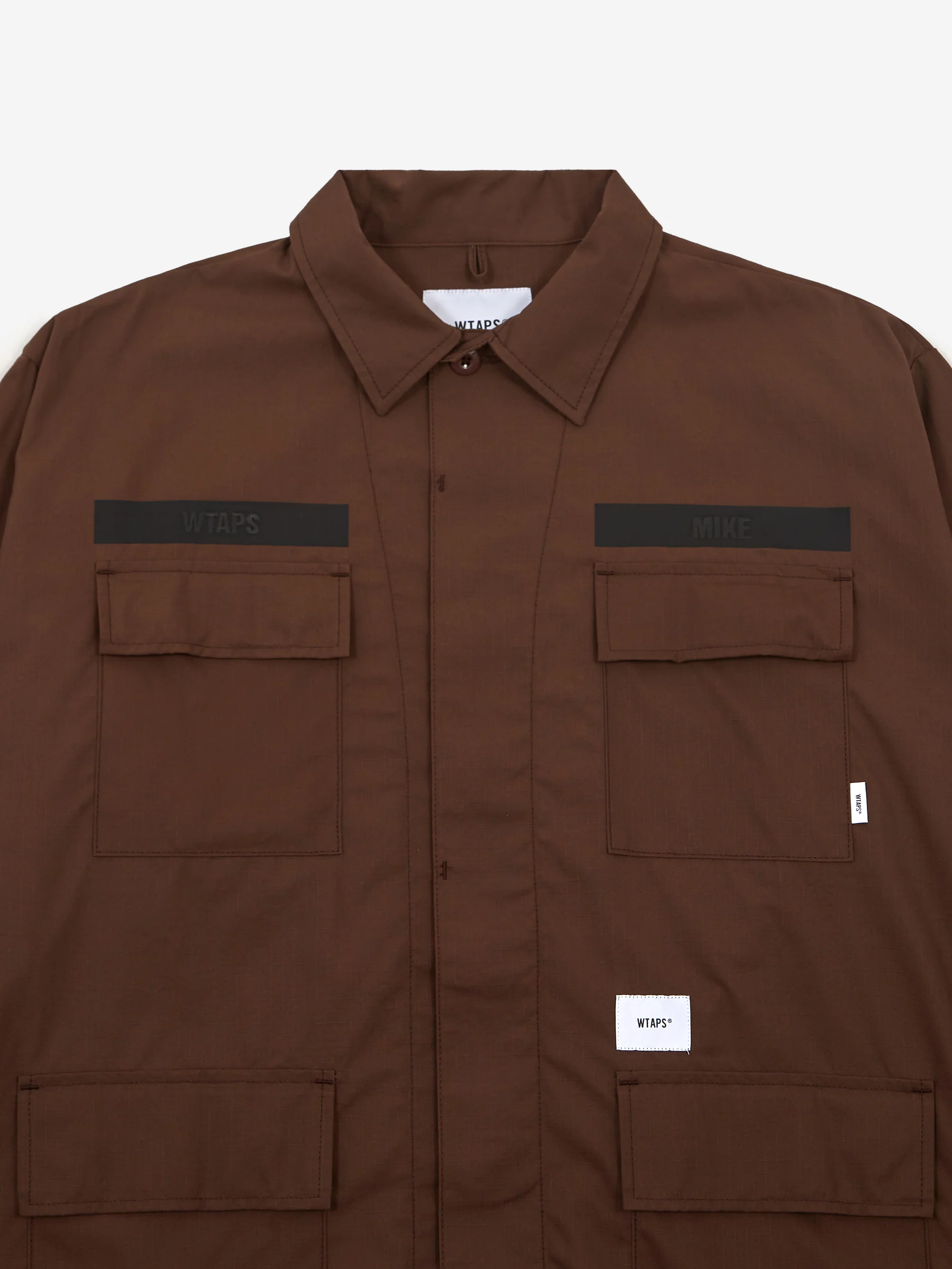 WTAPS 17 Utility Overshirt - Brown - Image 3