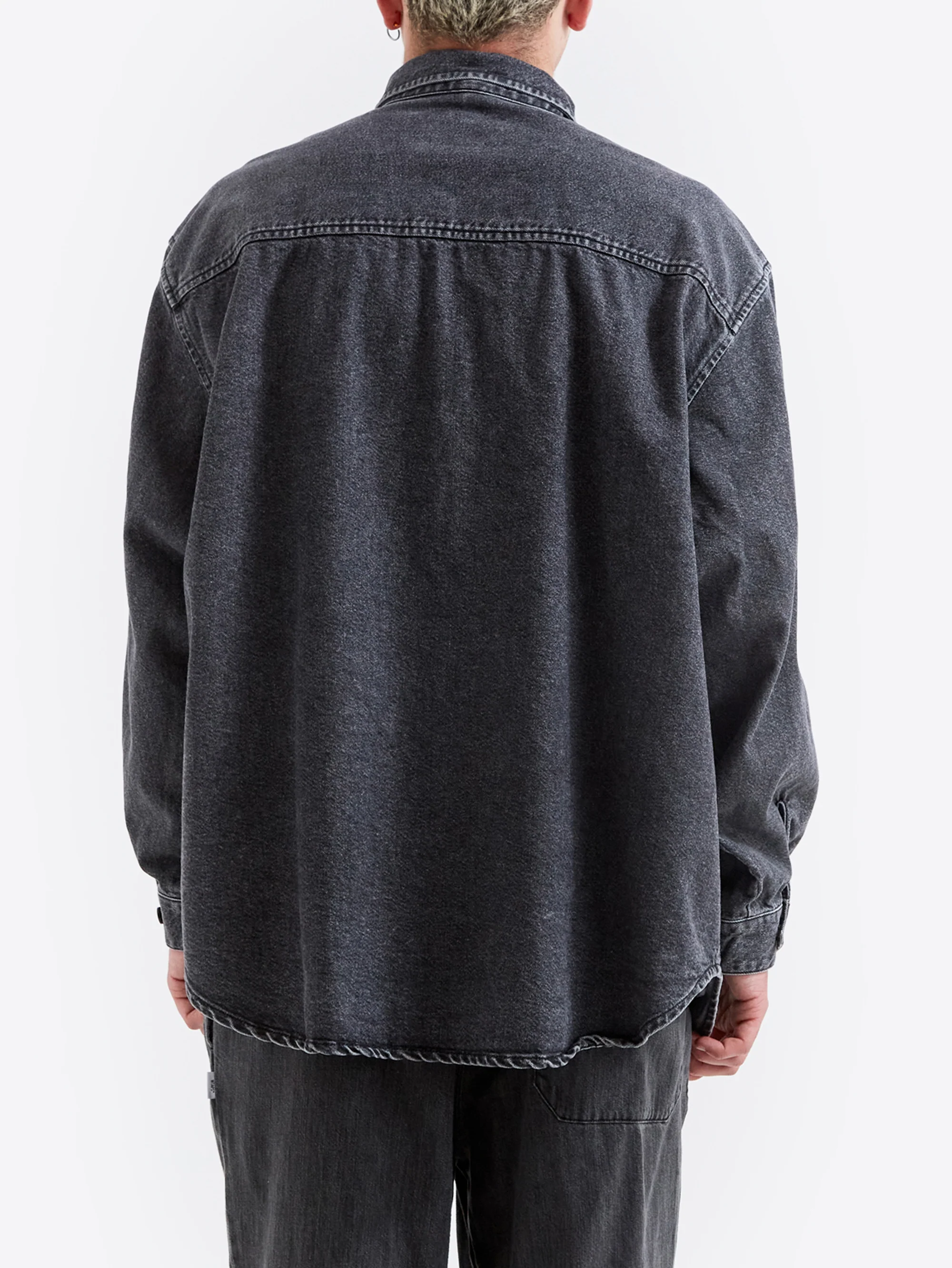 WTAPS 20 Long Sleeve Denim Shirt - Black - Image 5