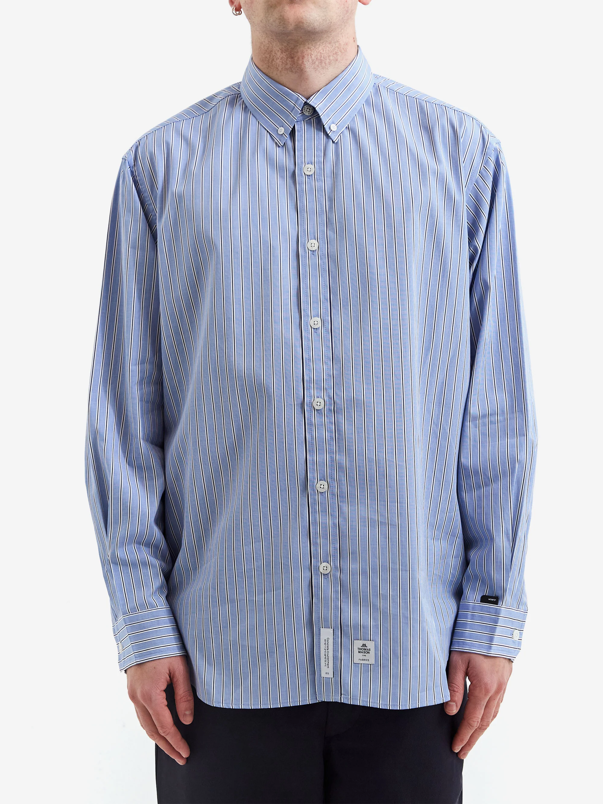 WTAPS Broadcloth Repo Longsleeve Shirt - Blue - Image 2