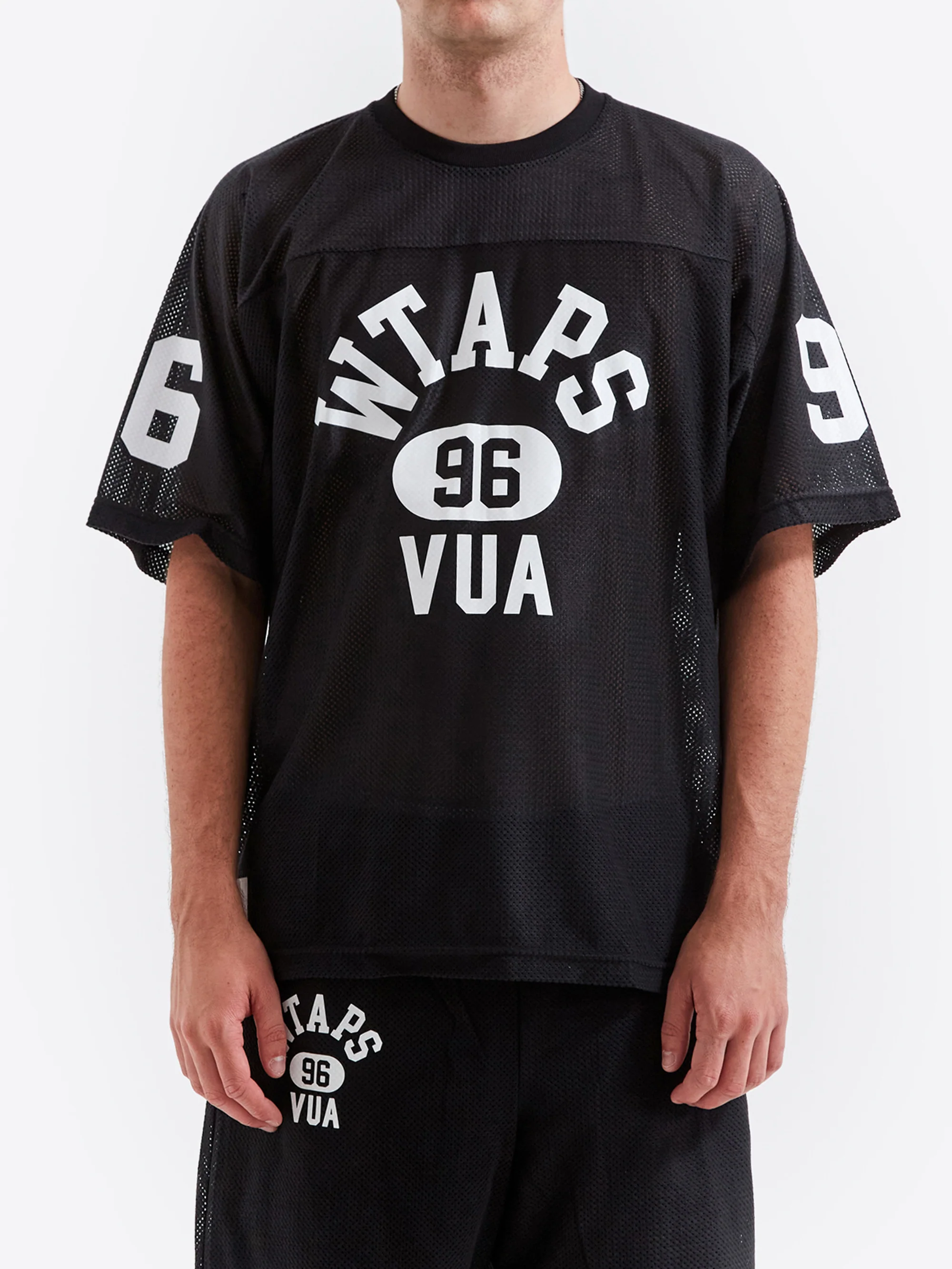 WTAPS Cut and Sewn Football Jersey - Black - Image 2