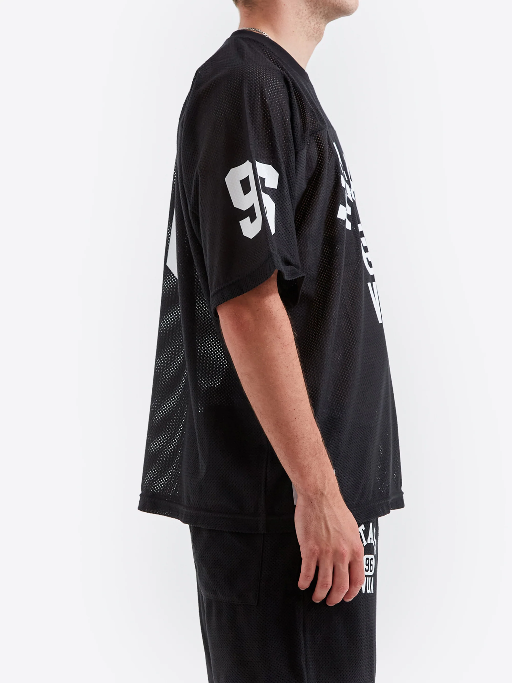 WTAPS Cut and Sewn Football Jersey - Black - Image 3