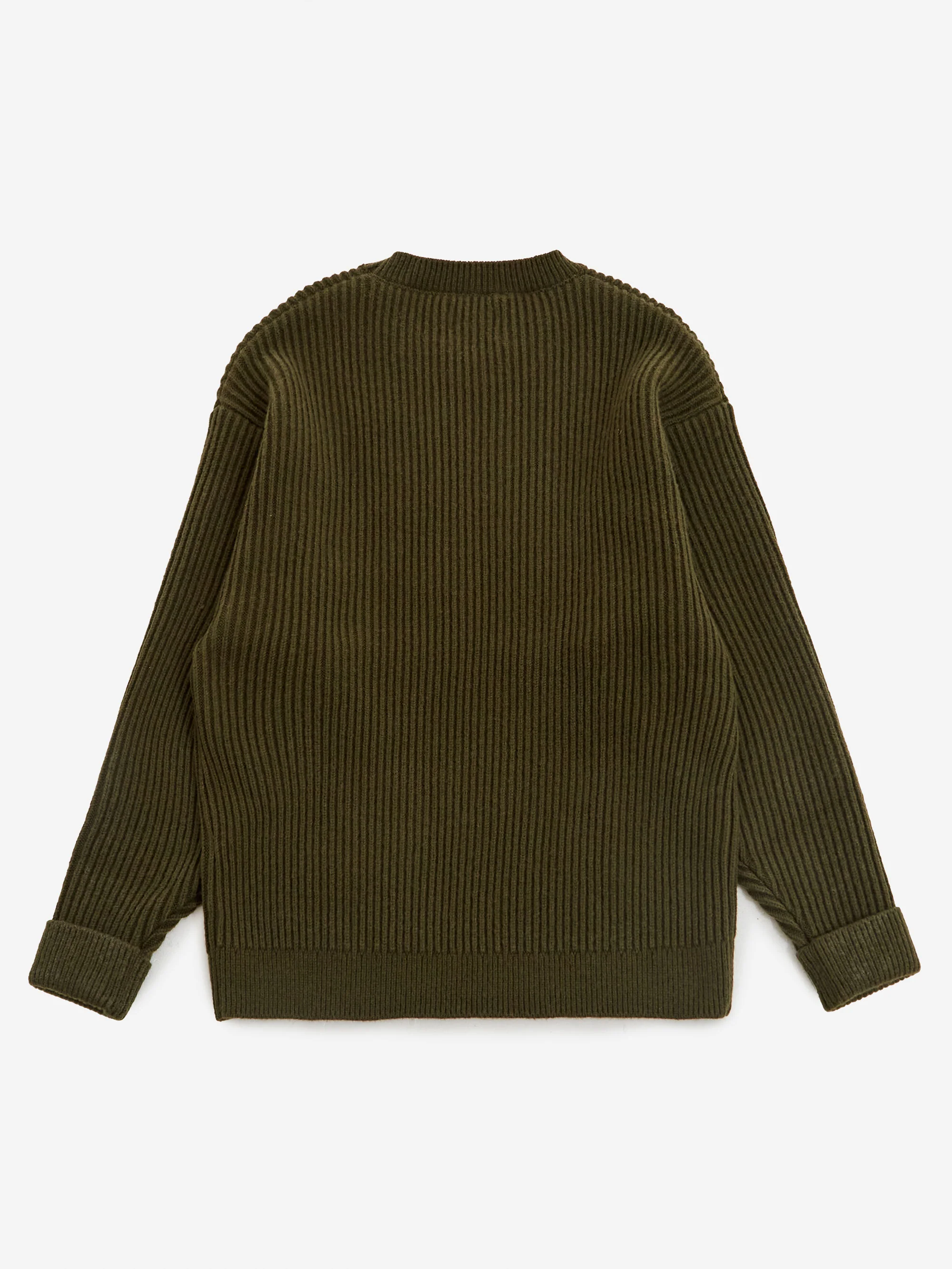 WTAPS Deck Sweater - Olive Drab - Image 4