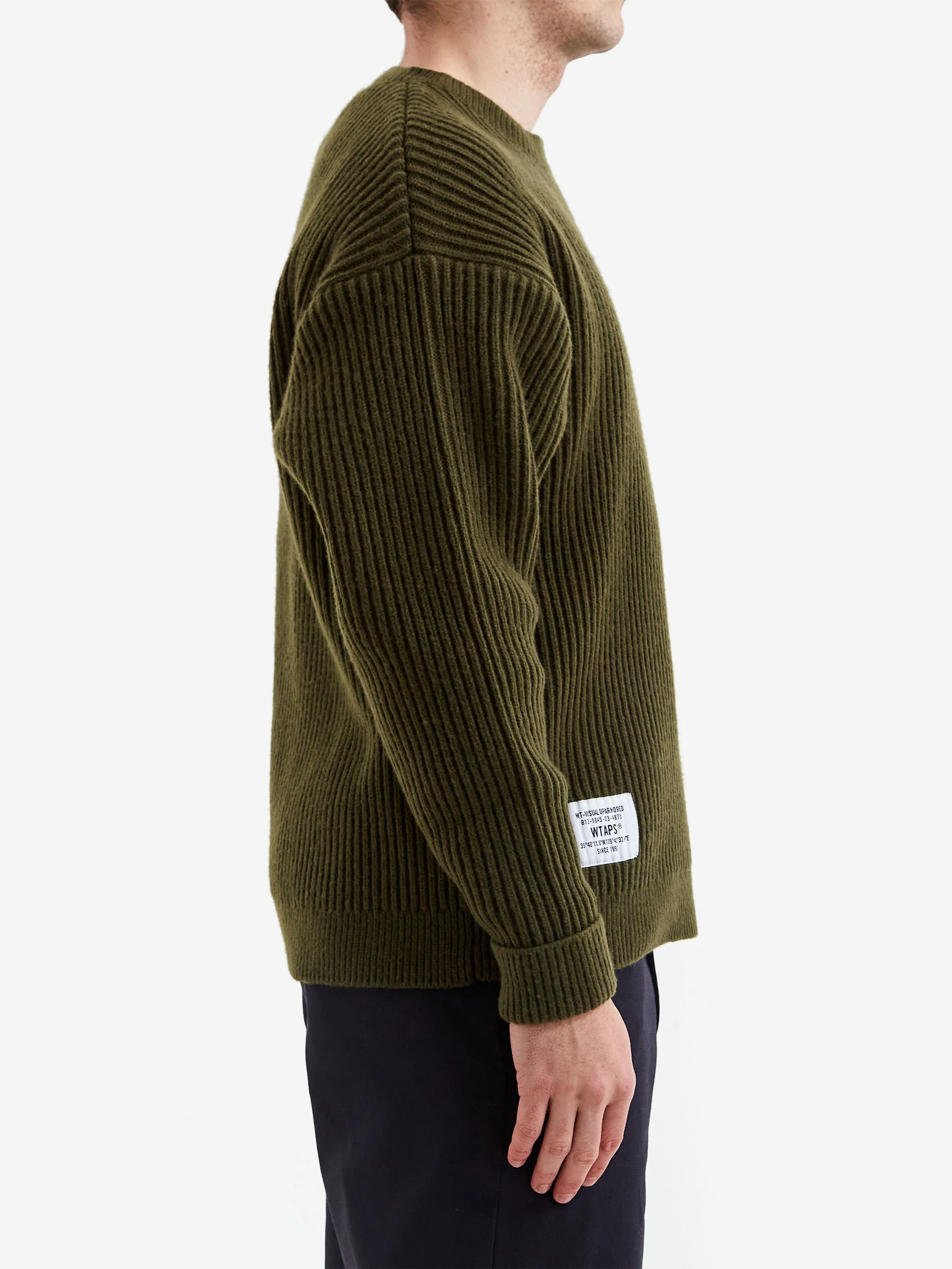 WTAPS Deck Sweater - Olive Drab - Image 5