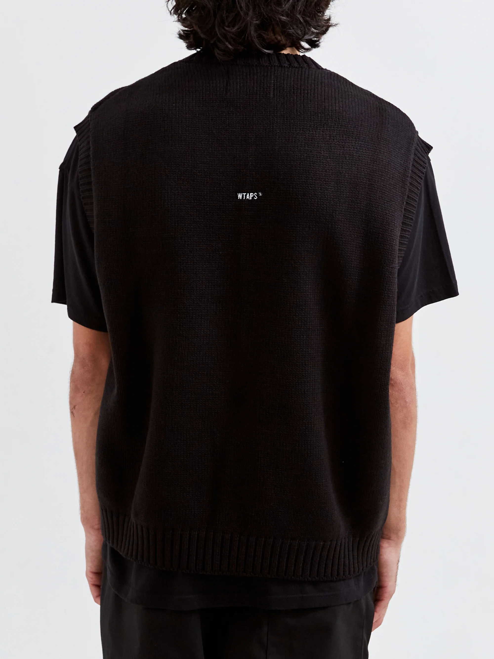 WTAPS Knit Vest 01 - Black - Image 6