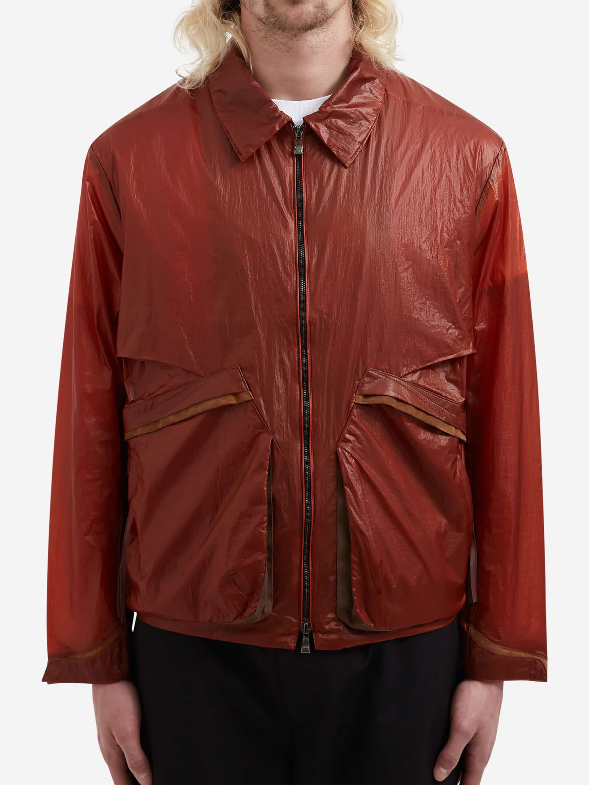 XLIM Nylon Pocket Jacket - Deep Orange - Image 5