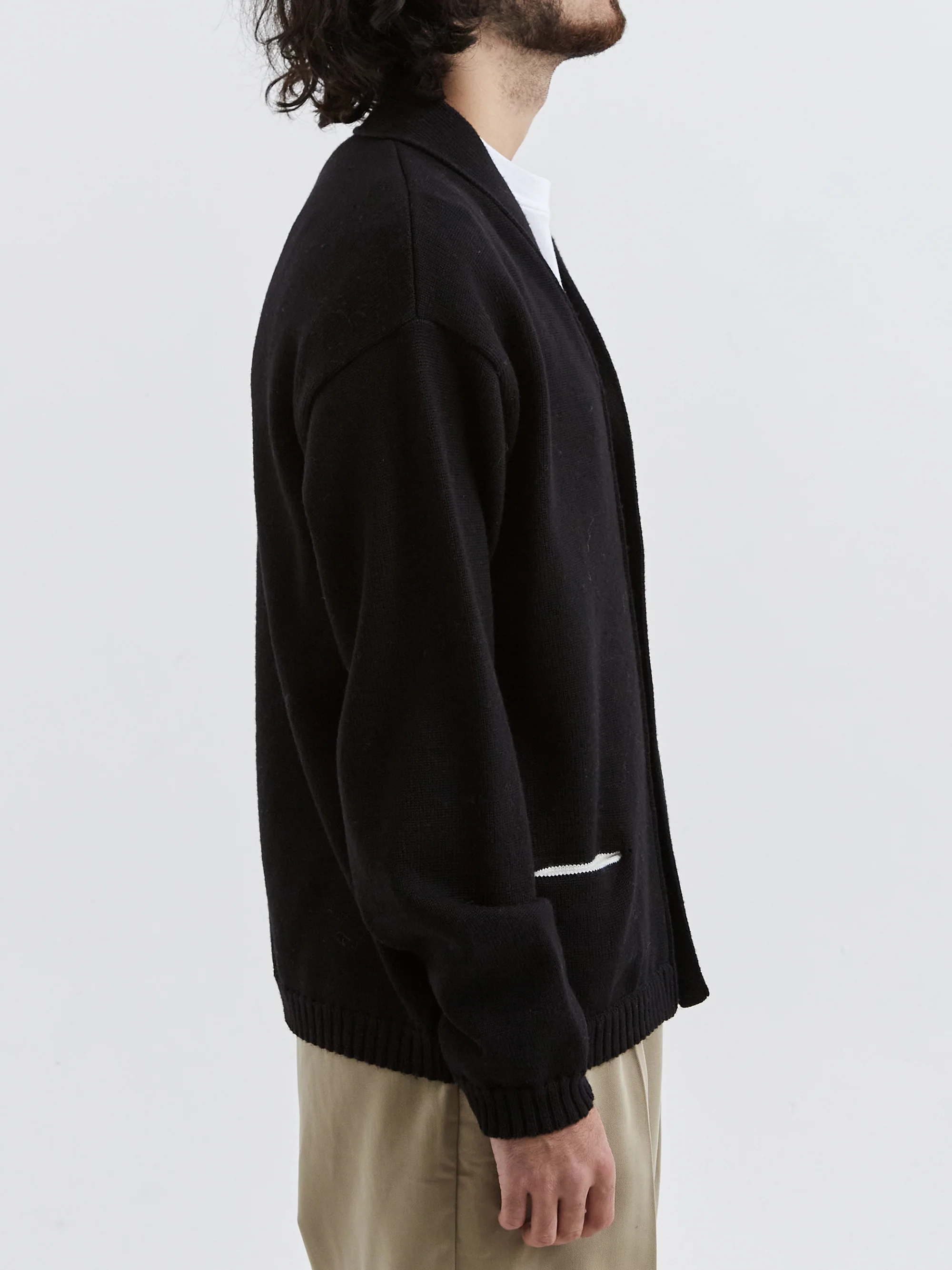 YMC Archie Cardigan - Black - Image 5