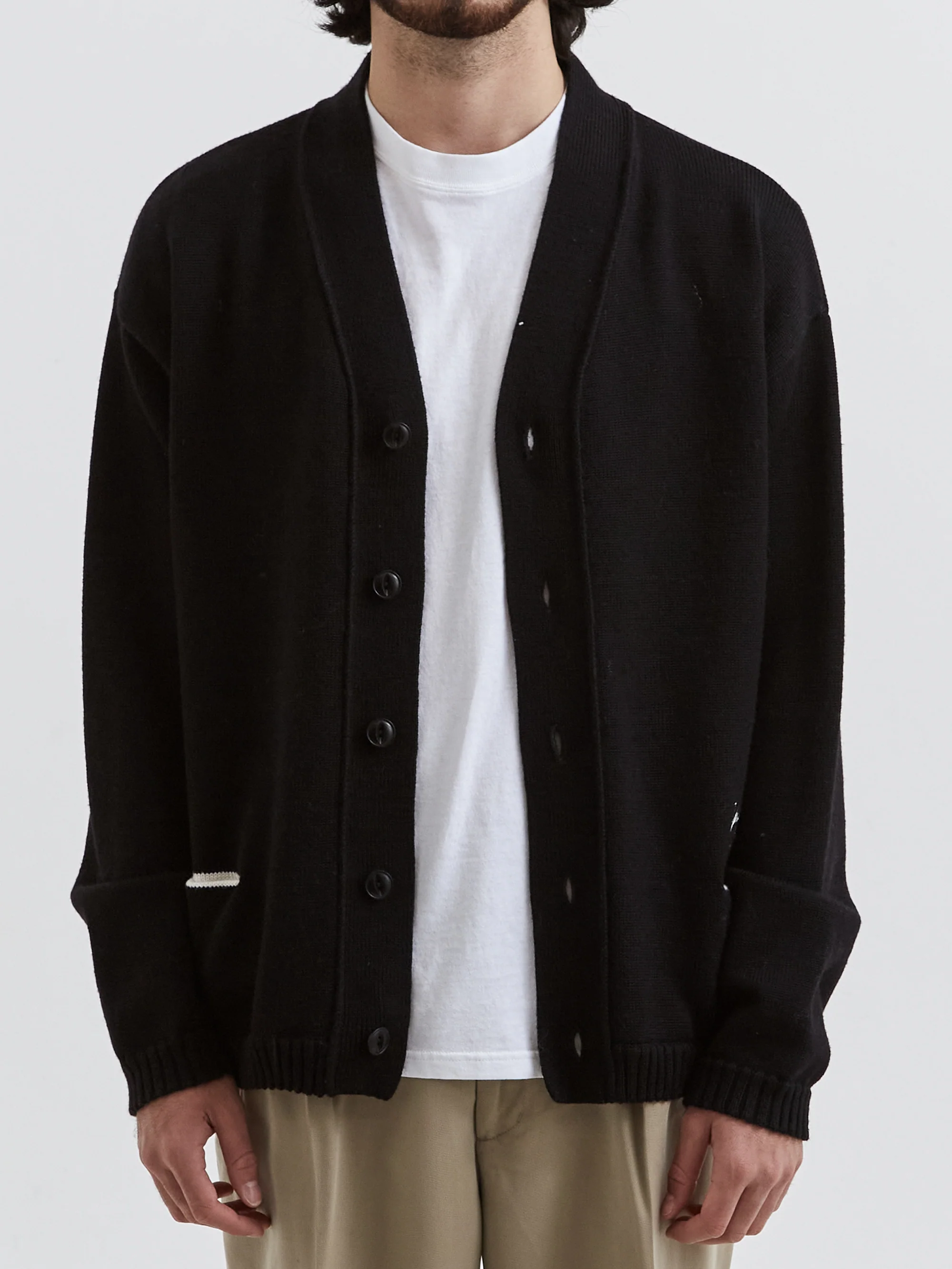 YMC Archie Cardigan - Black - Image 7