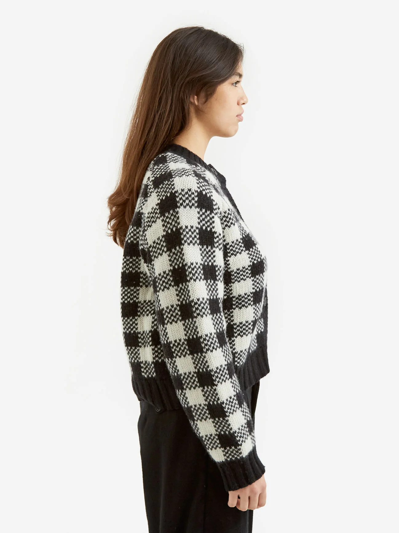 YMC Atomic Cardigan - Black/Stone - Image 2