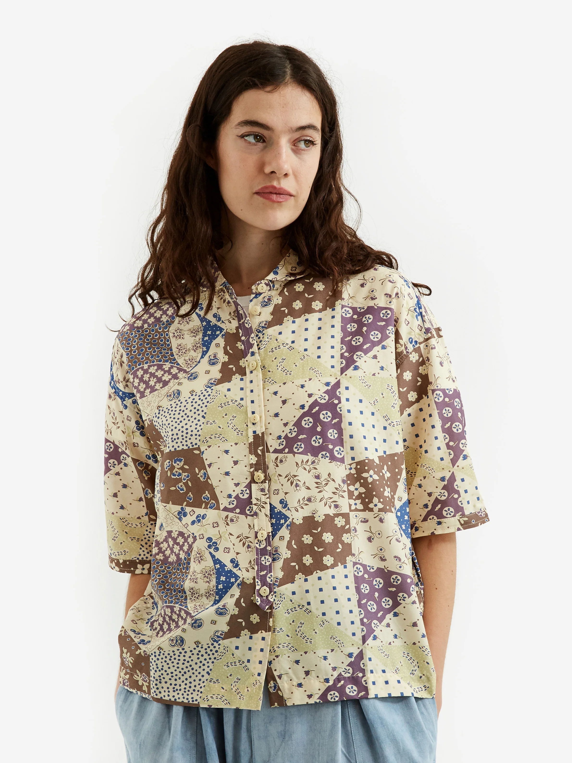 YMC Marianne Shortsleeve Shirt - Multi - Image 4