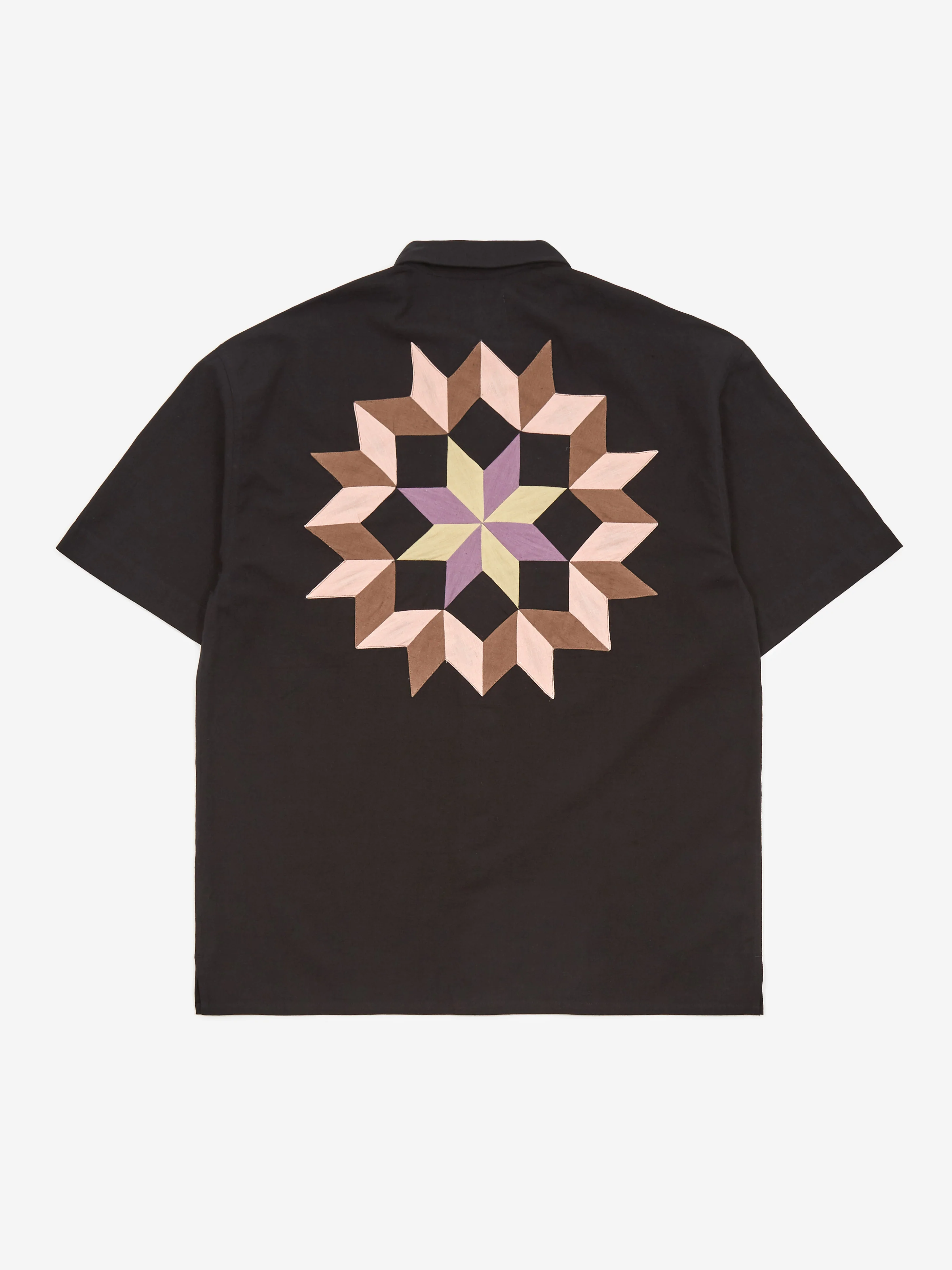 YMC Mitchum Shortsleeve Shirt - Black - Image 4