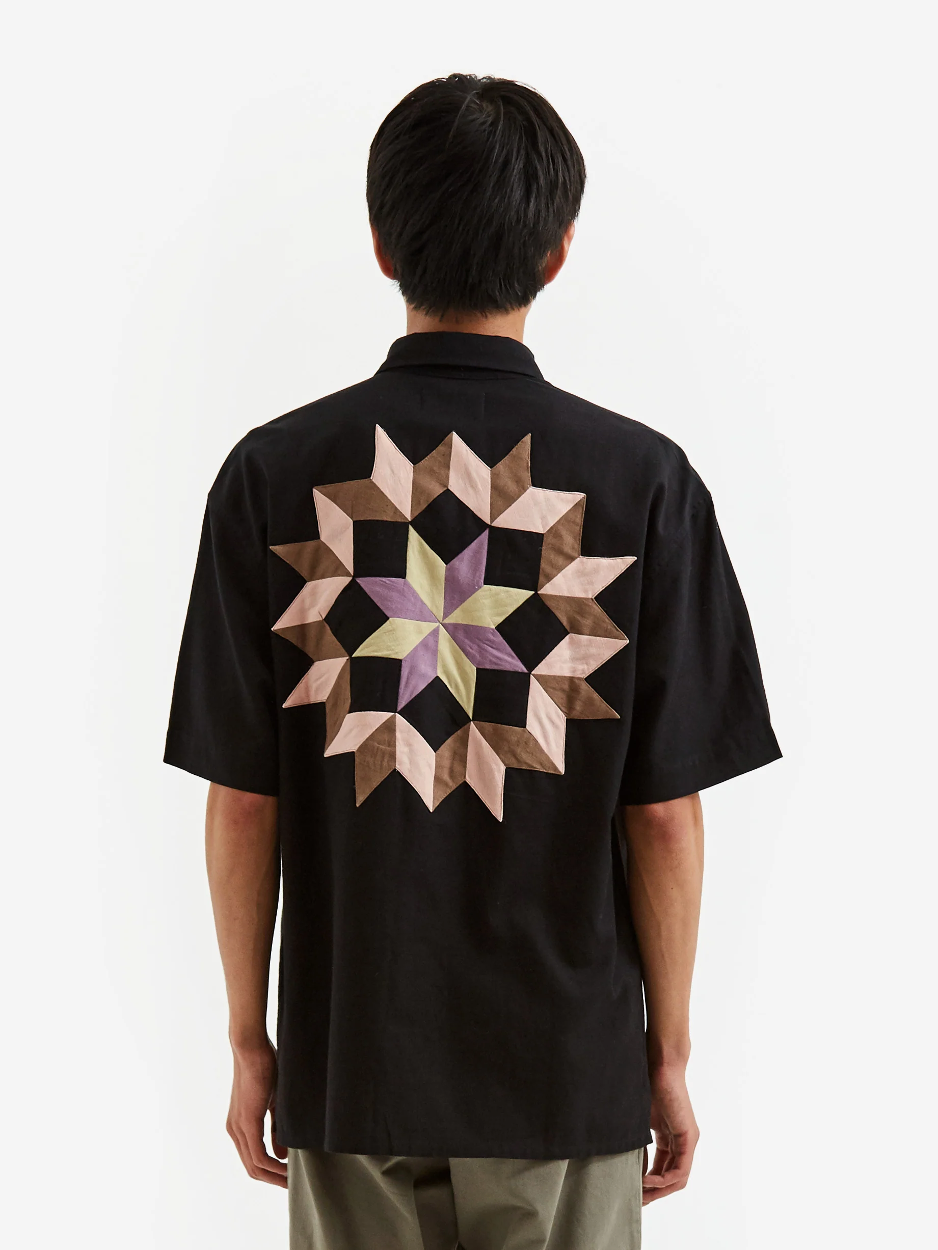 YMC Mitchum Shortsleeve Shirt - Black - Image 8