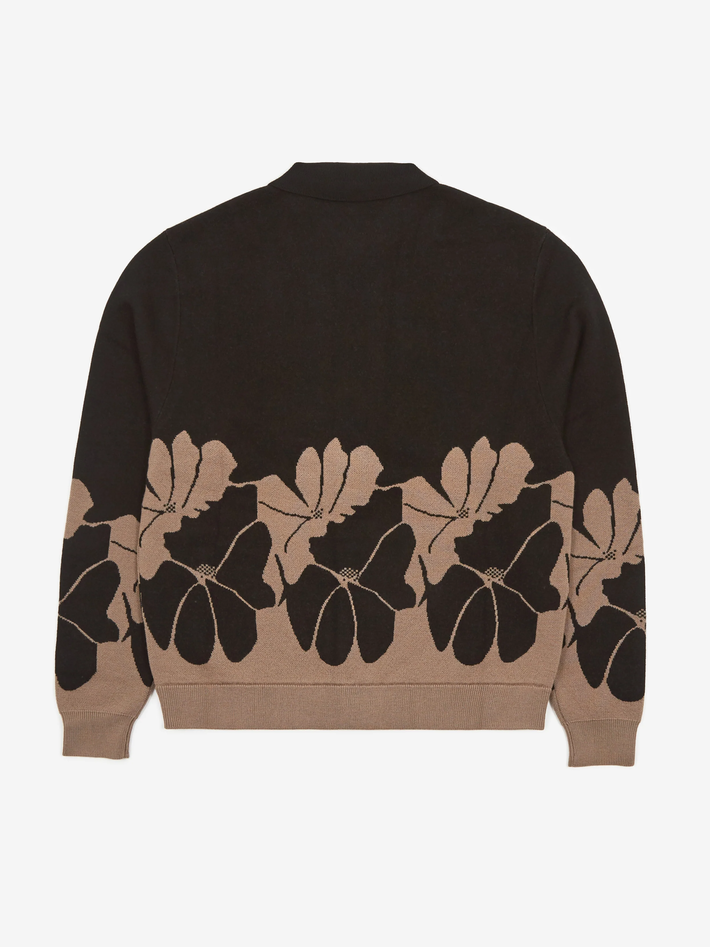 YMC Rat Pack Knit Cardigan - Black/Brown - Image 5