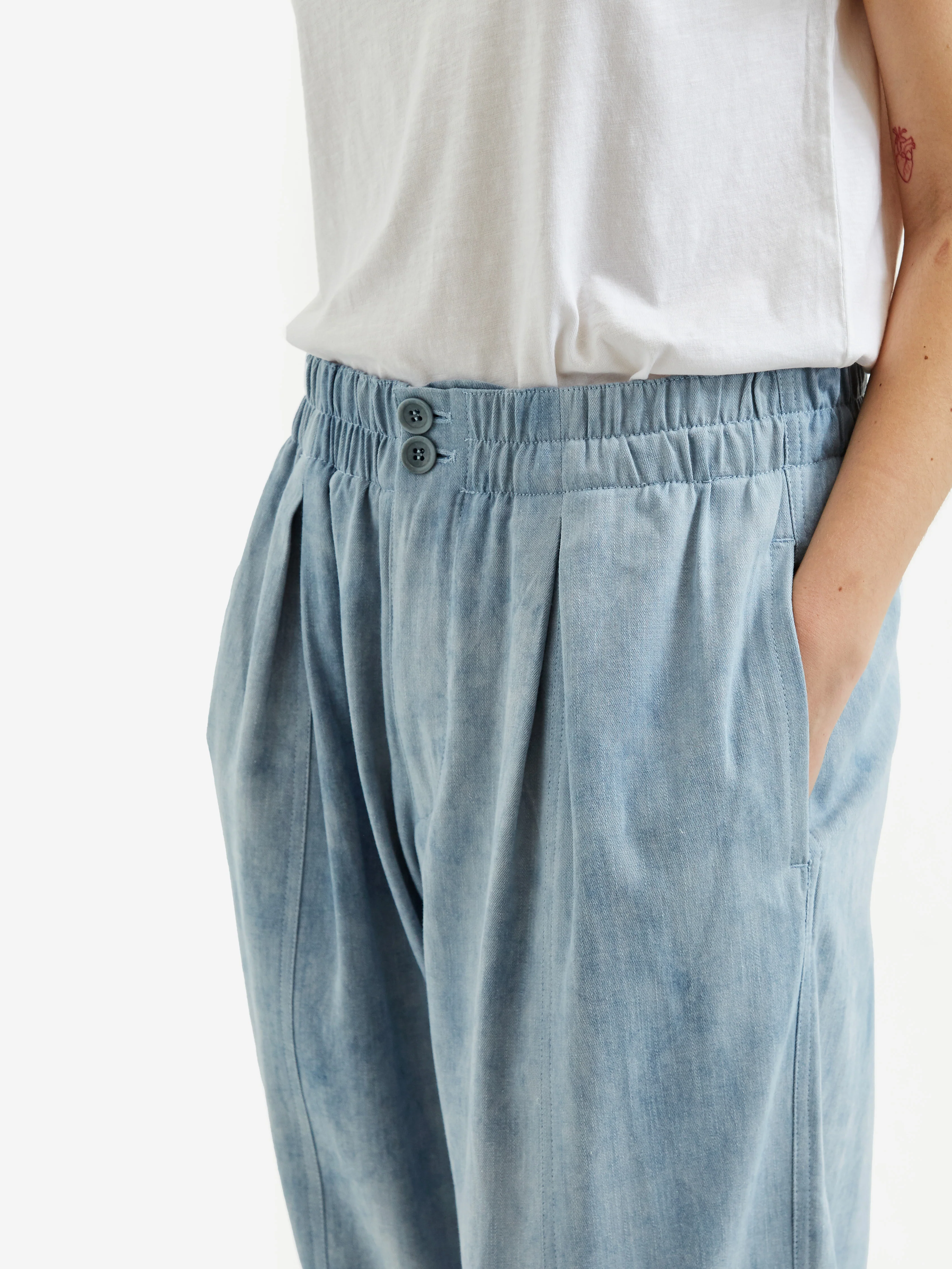 YMC Sylvian Trouser - Blue - Image 3