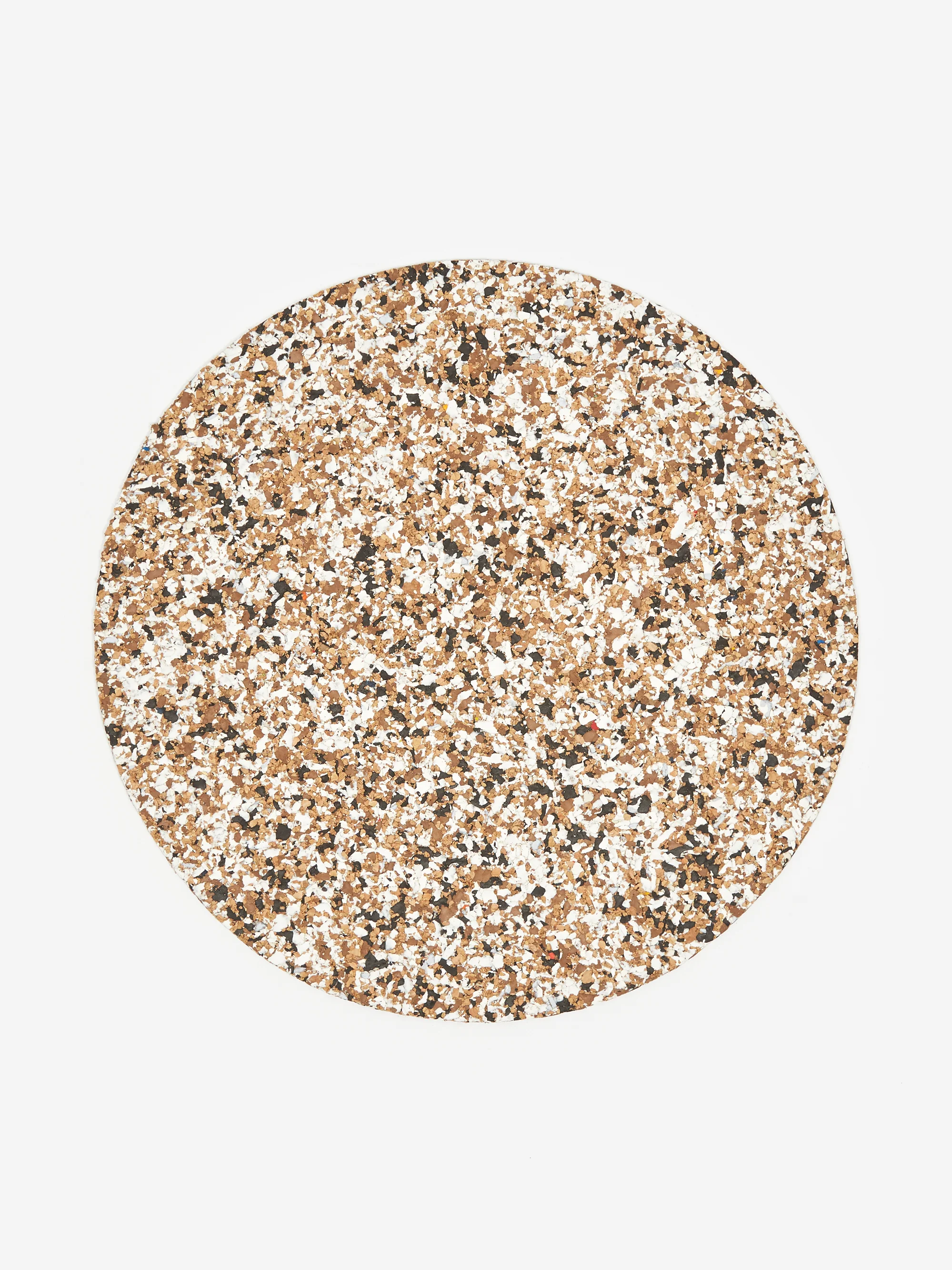 Yod and Co Speckled Cork Placemat 30cm - Black
