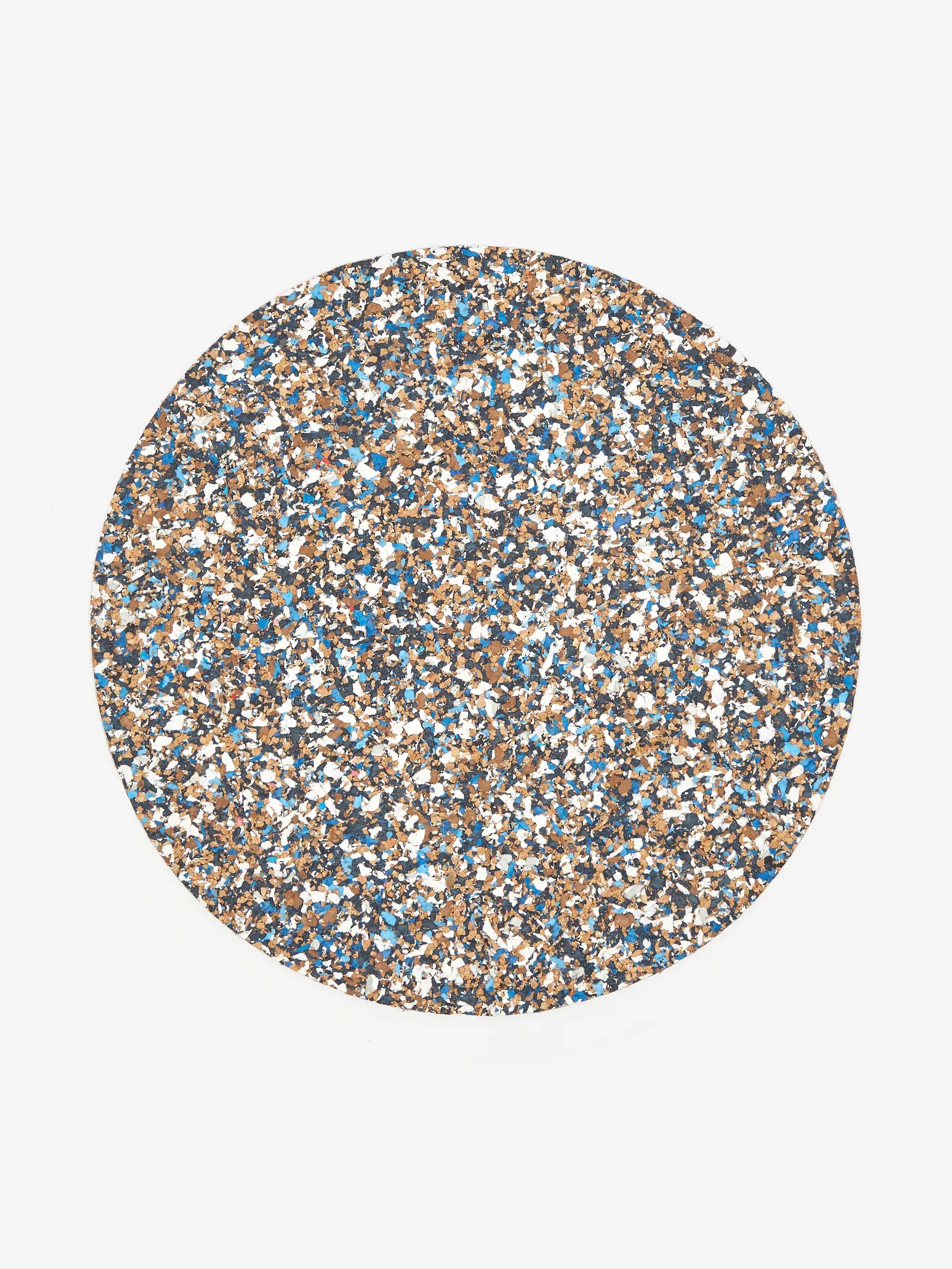 Yod and Co Speckled Cork Placemat 30cm - Blue