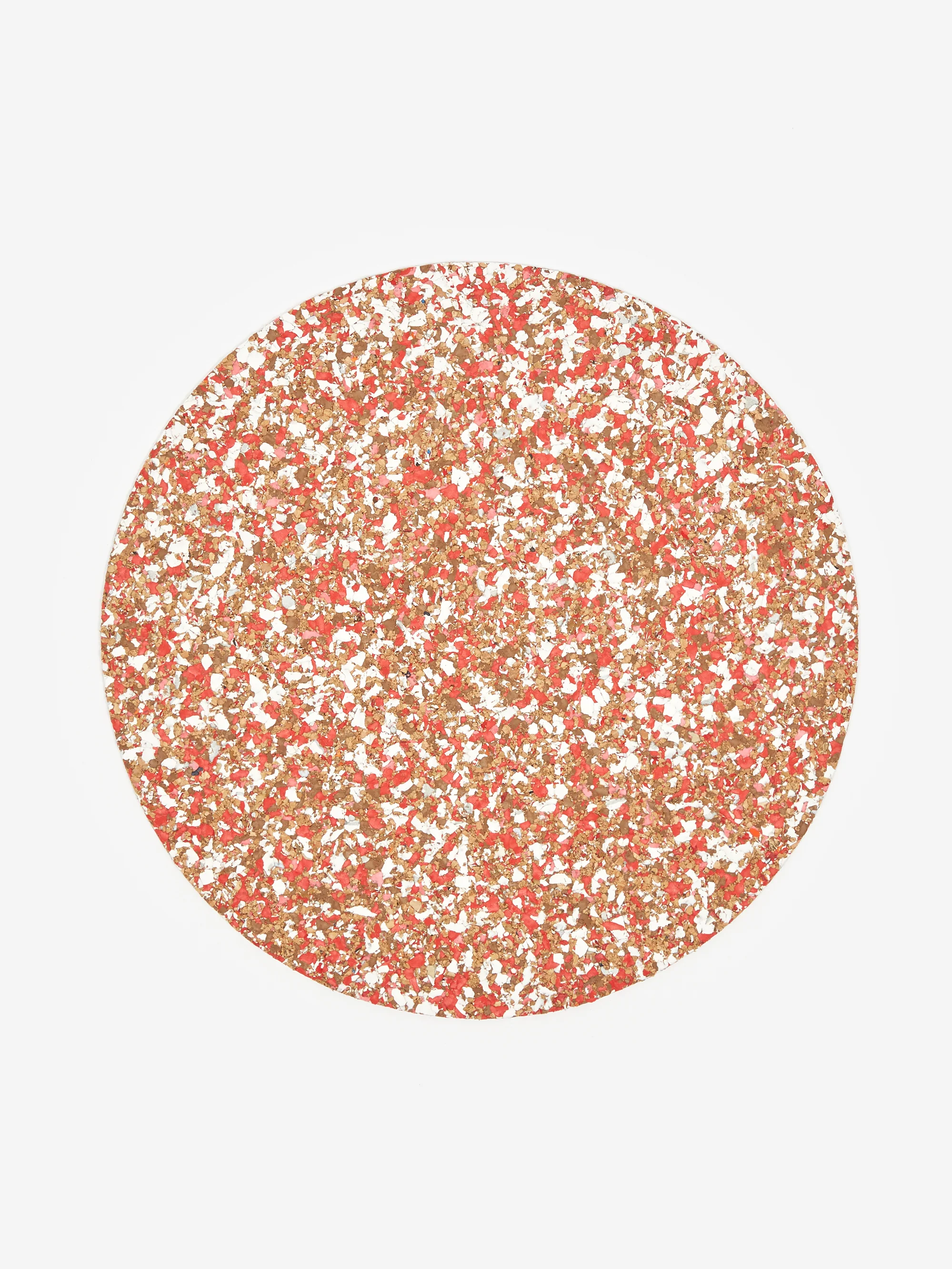 Yod and Co Speckled Cork Placemat 30cm - Red