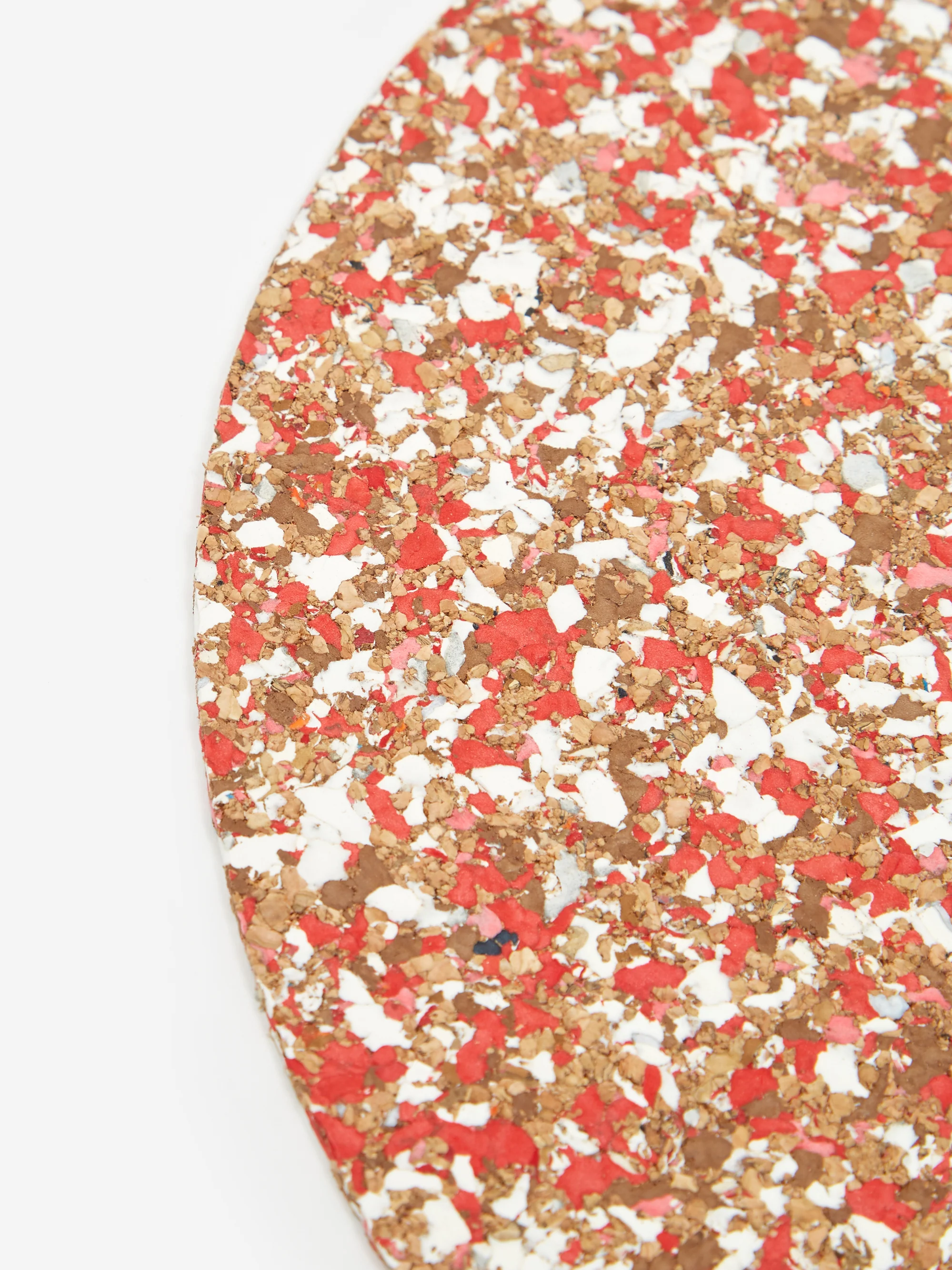 Yod and Co Speckled Cork Placemat 30cm - Red - Image 2