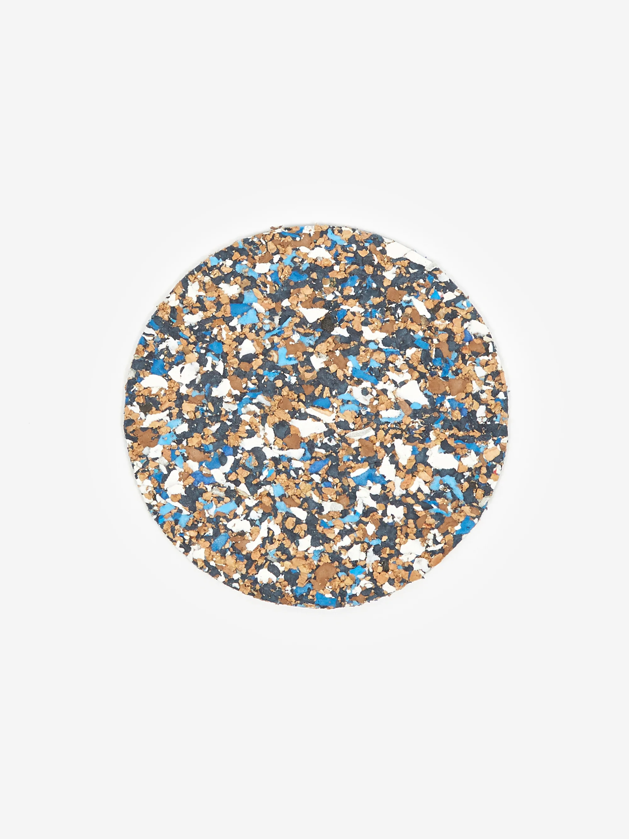 Yod and Co Speckled Cork Set of 4 Drink Coasters - Blue - Image 2