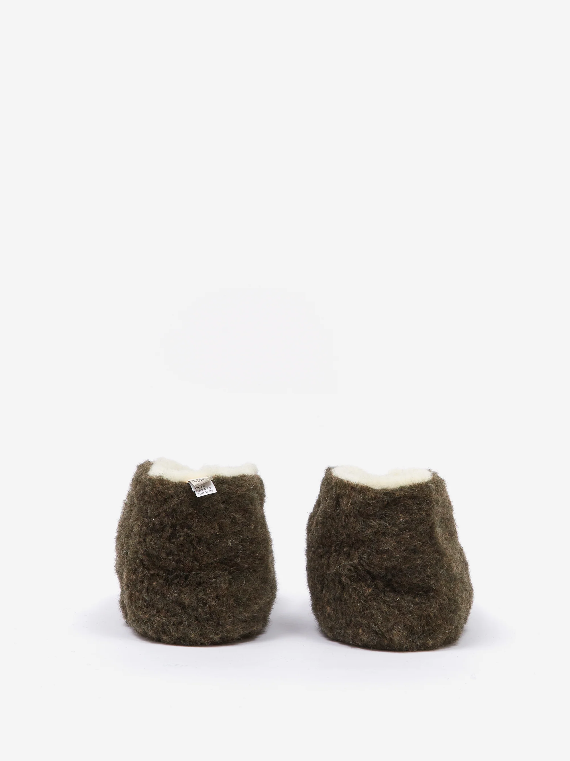 Yoko Wool Comfy Slipper Boot - Khaki - Image 4