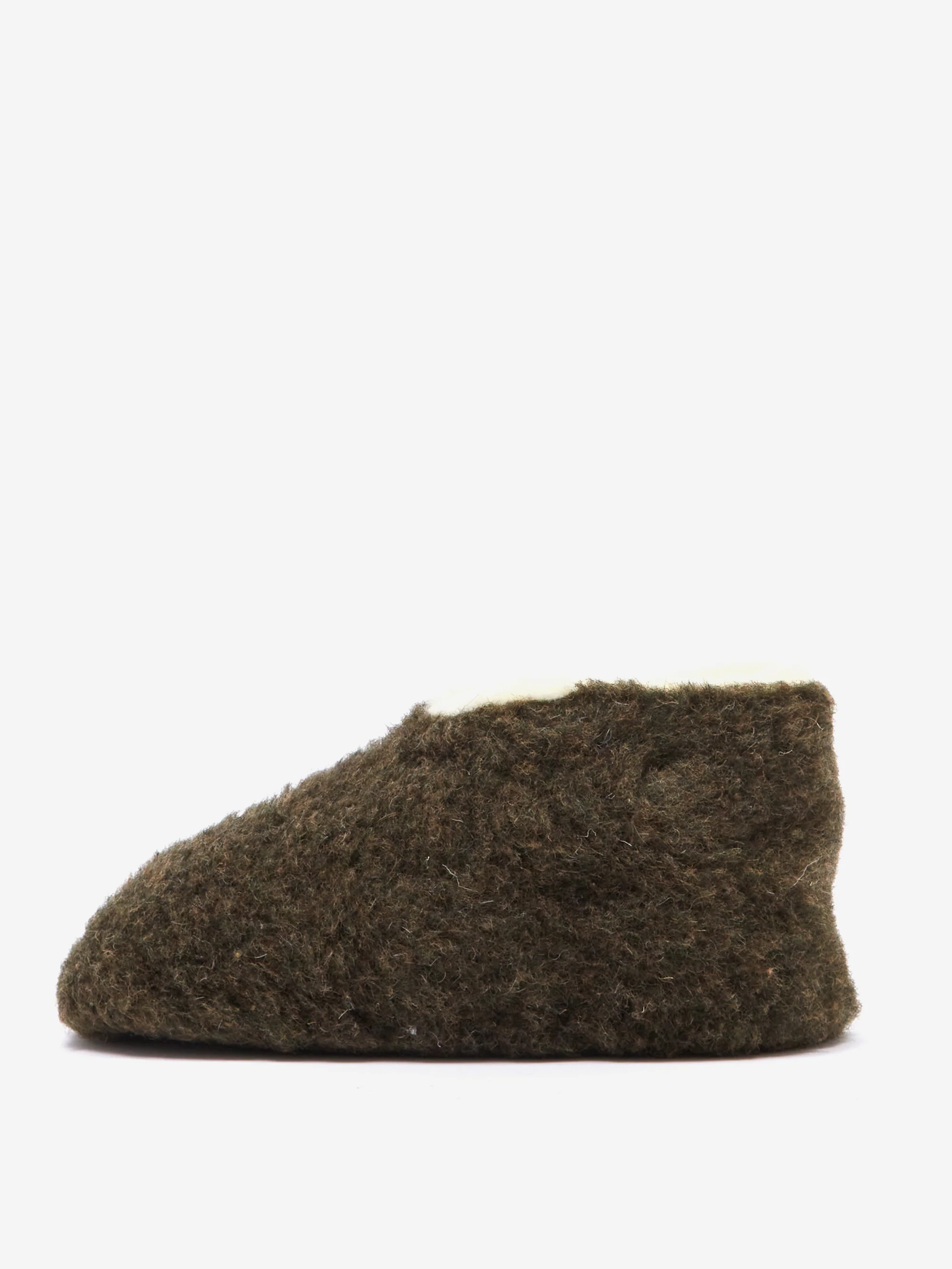 Yoko Wool Comfy Slipper Boot - Khaki - Image 5